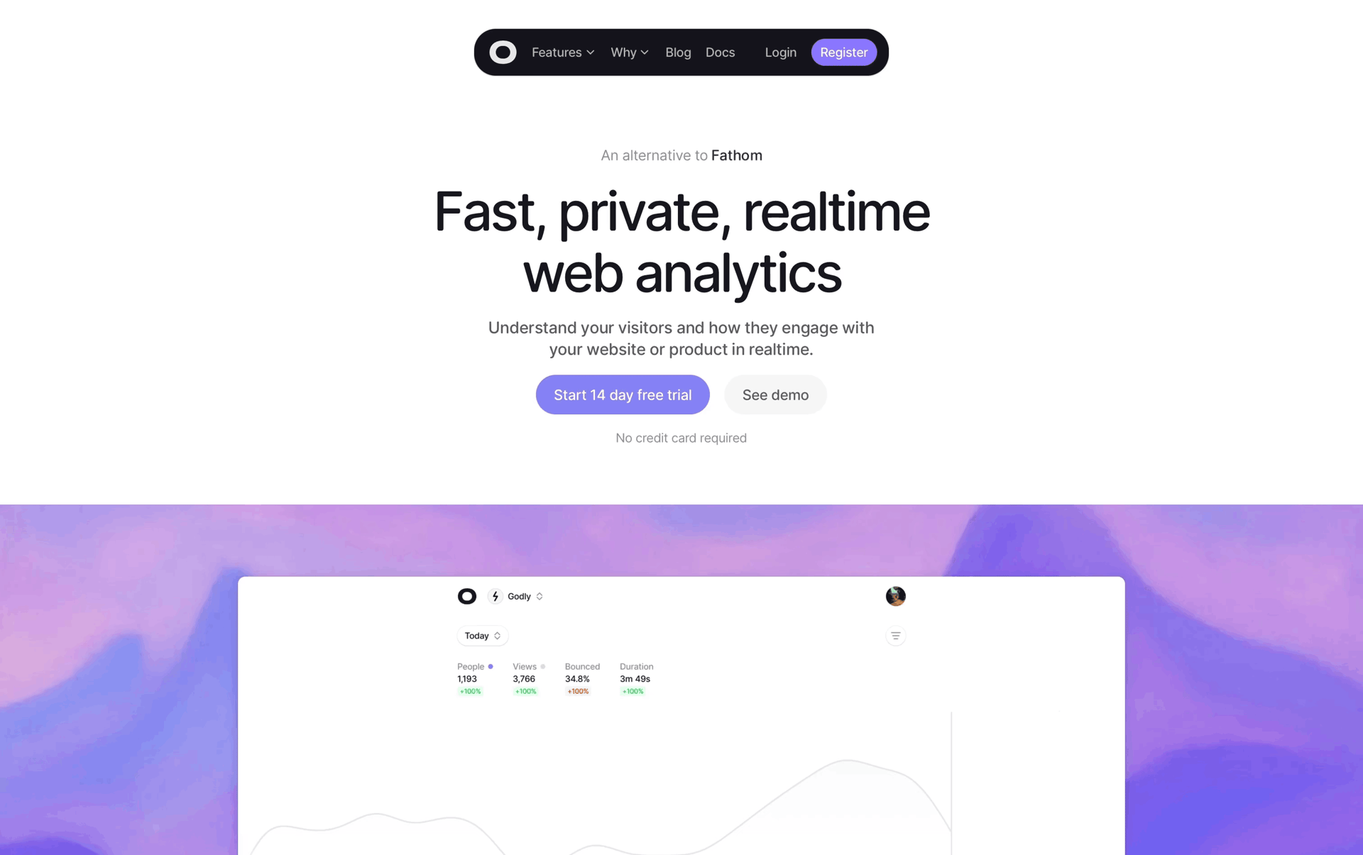 Visitors Web Business interface screenshot 1