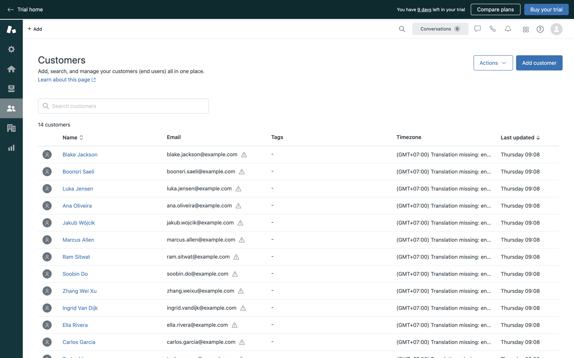Zendesk Web Business interface screenshot 7