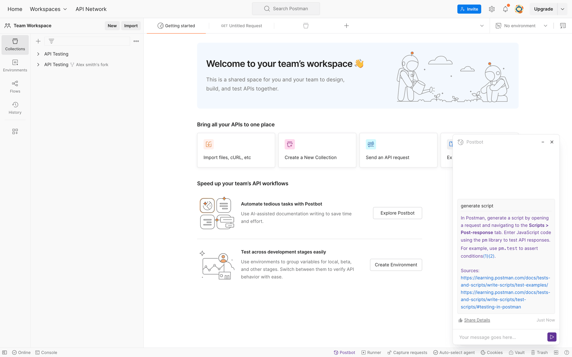 Postman Web Developer Tools interface screenshot 9