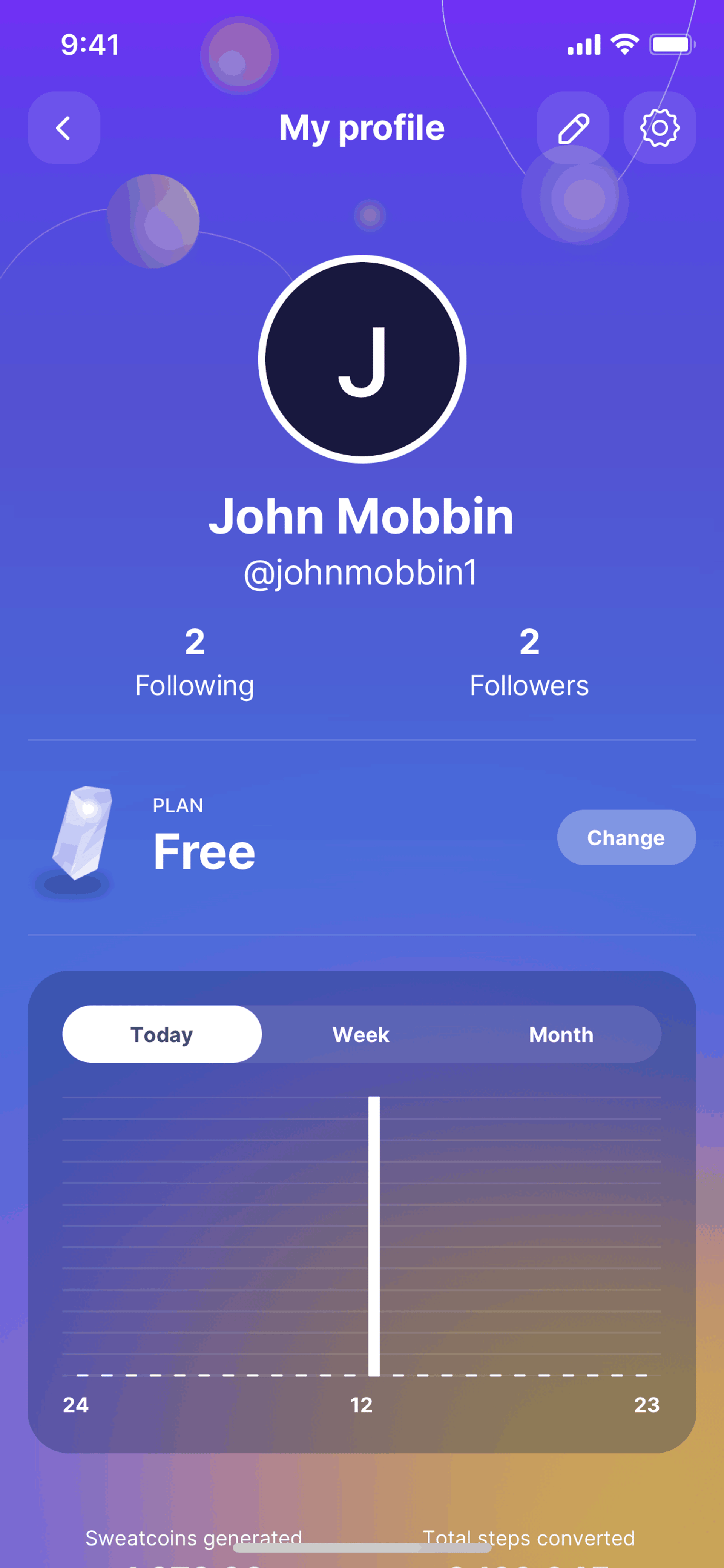 Sweatcoin iOS Health & Fitness interface screenshot 14