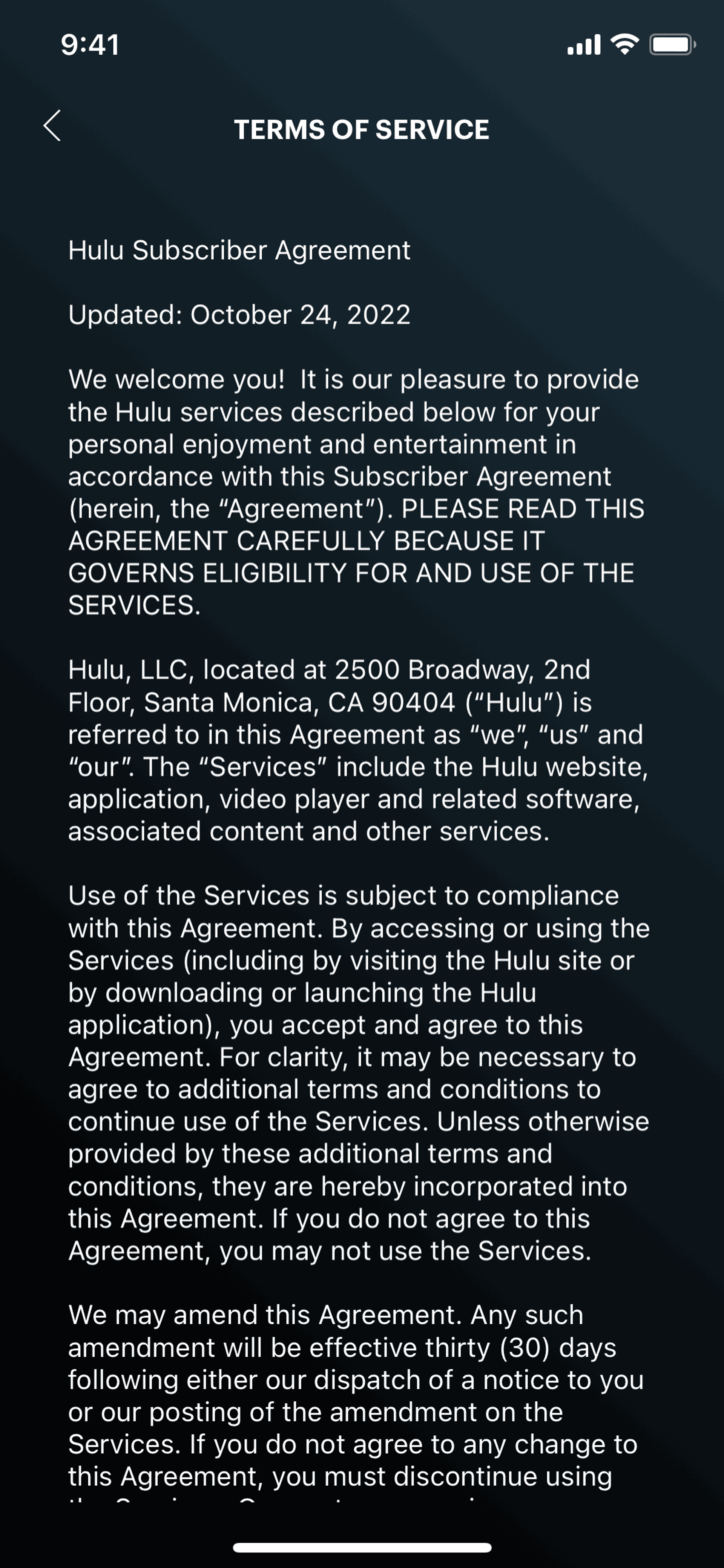 Hulu iOS Entertainment interface screenshot 22