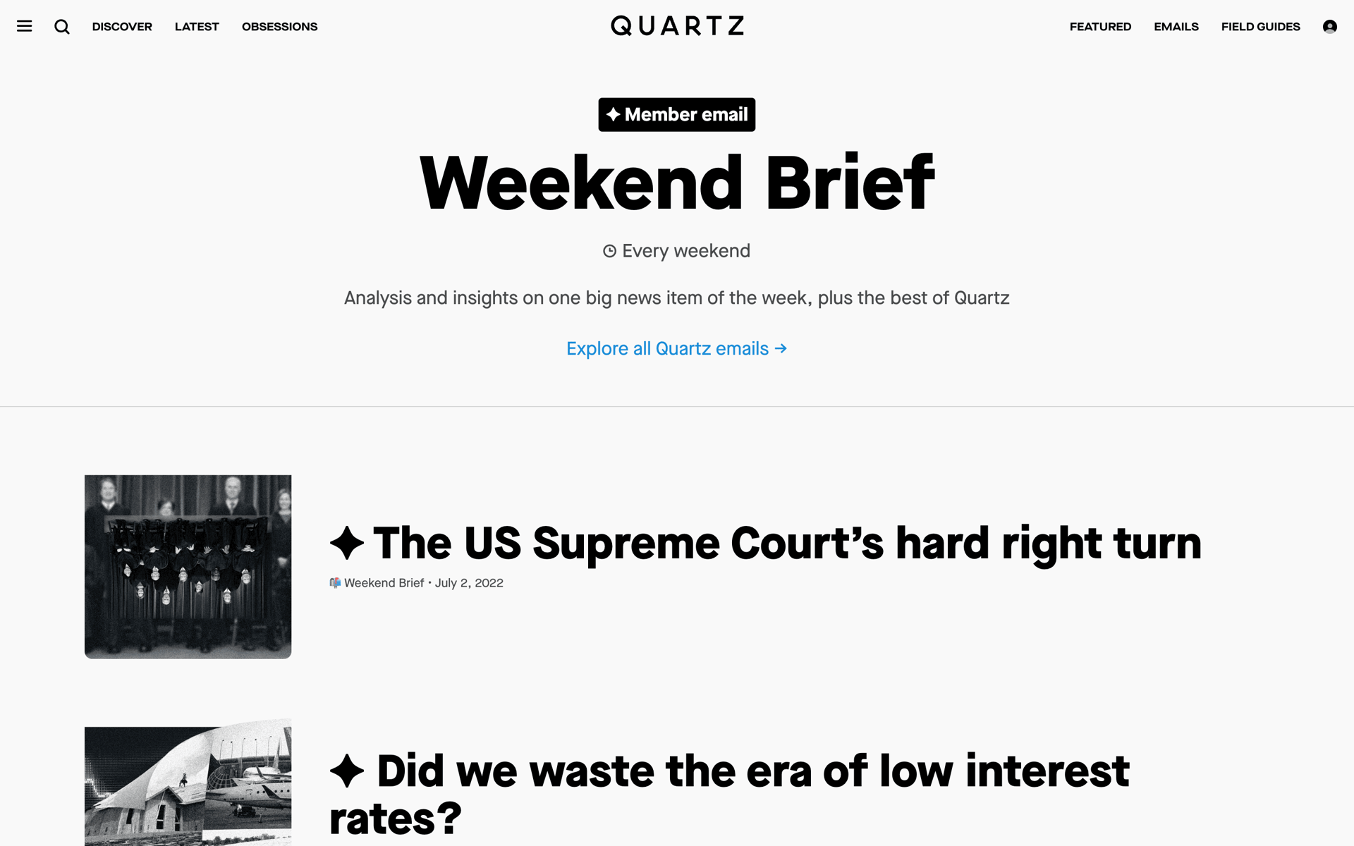 Quartz Web News interface screenshot 11