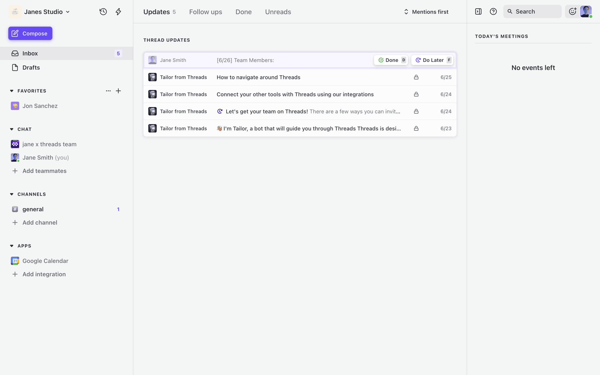 Threads Web Business interface screenshot 6