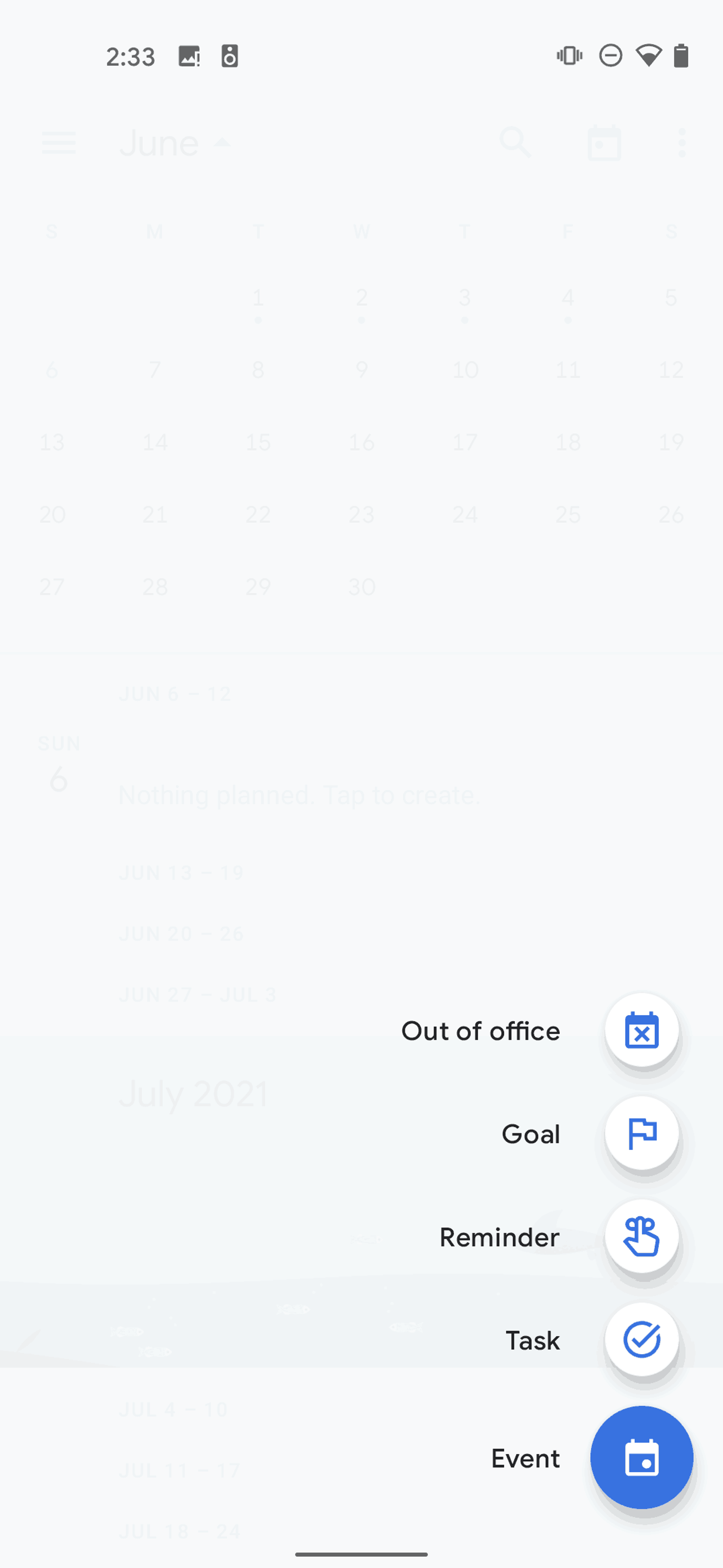 Google Calendar Android Productivity interface screenshot 7