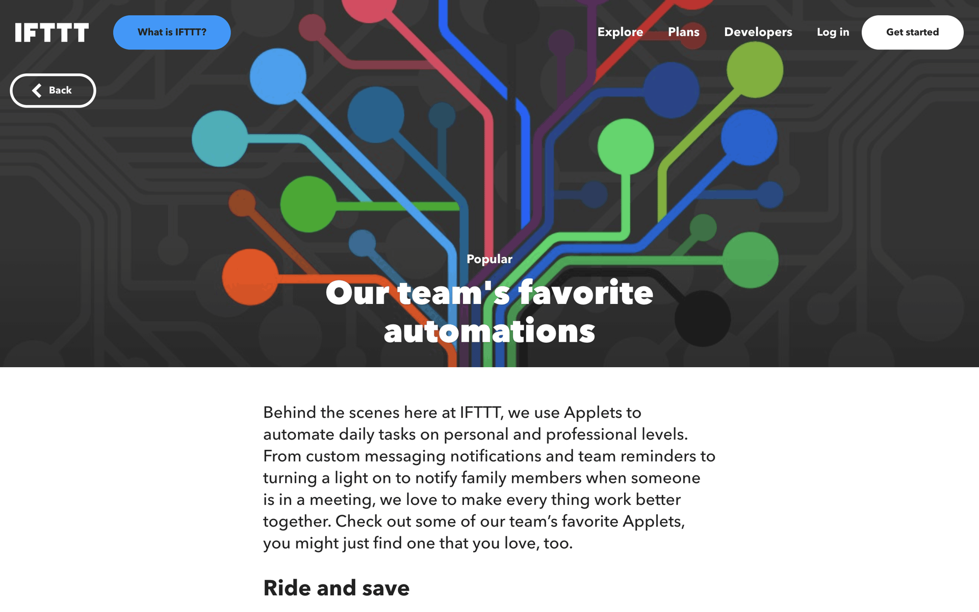 IFTTT Web Productivity interface screenshot 14