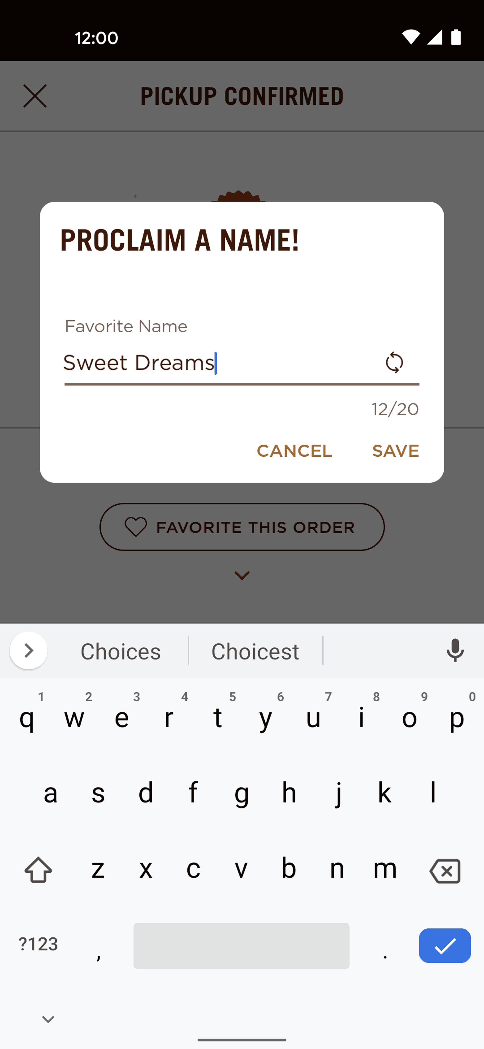 Chipotle Android Food & Drink interface screenshot 3