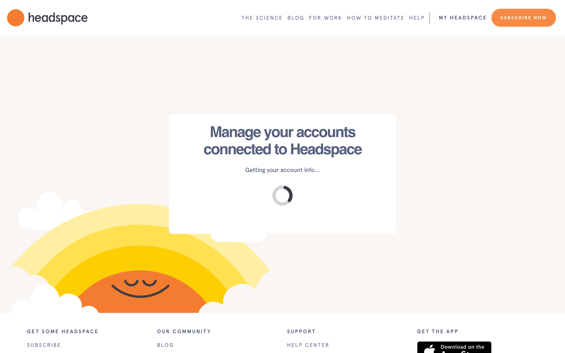 Headspace Web Health & Fitness interface screenshot 21