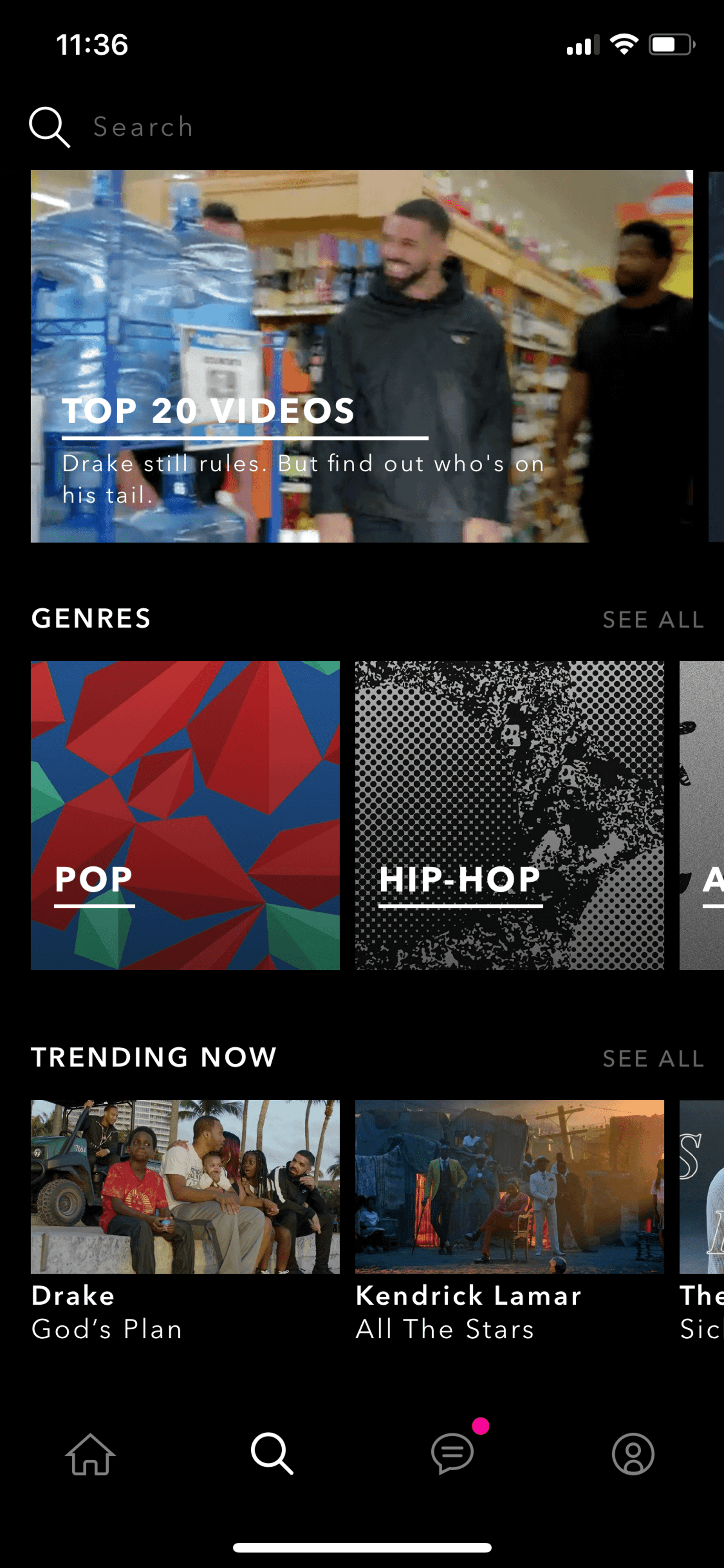 Vevo iOS Music & Audio interface screenshot 21