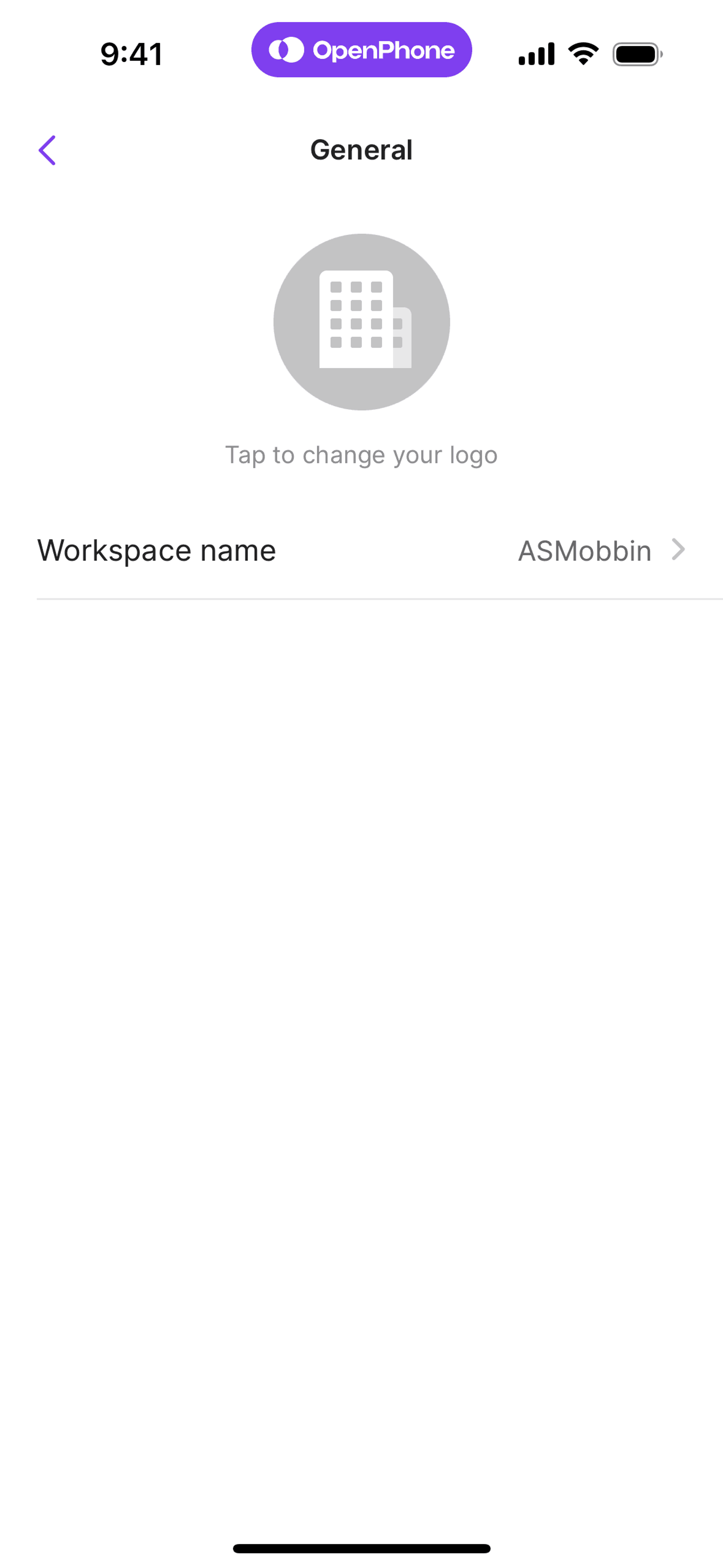 OpenPhone iOS Business interface screenshot 14