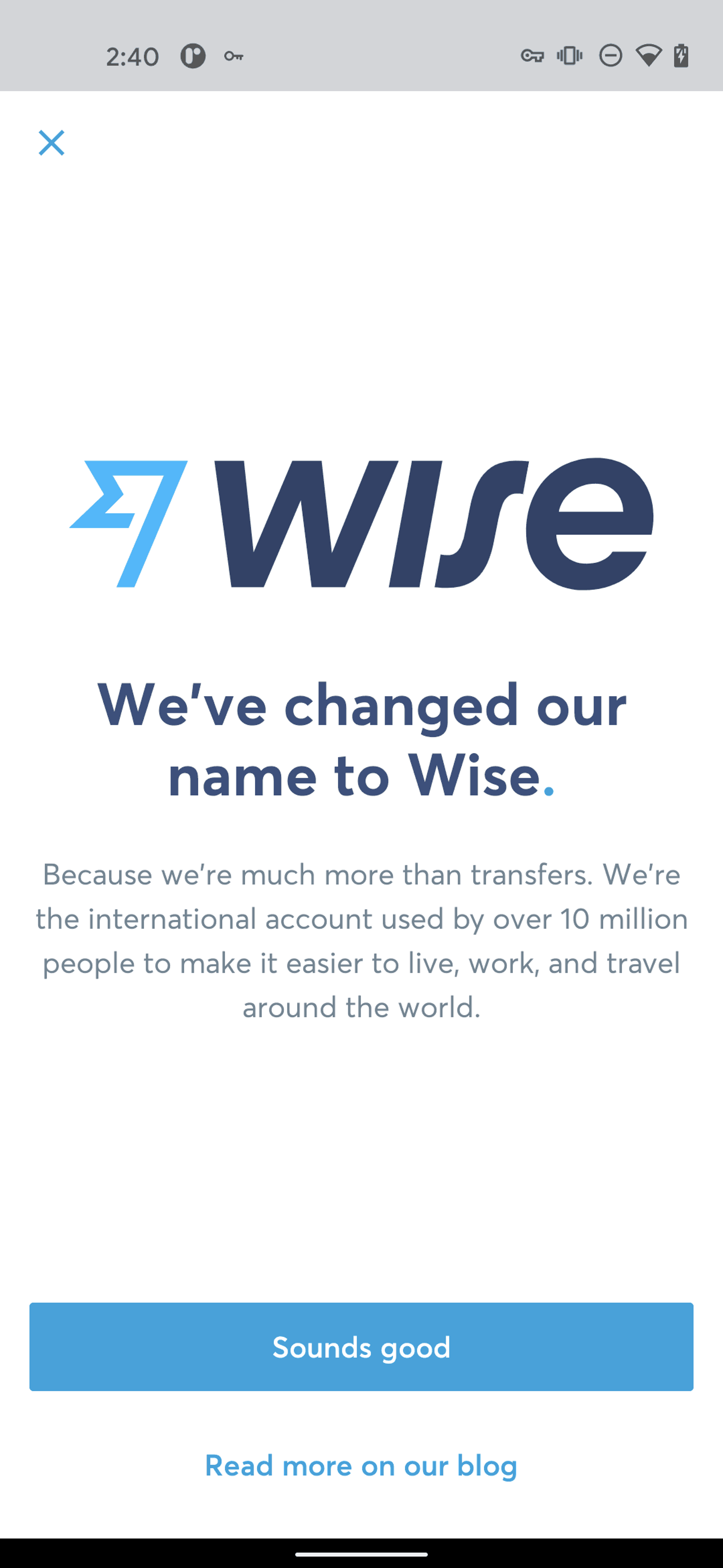 Wise Android Finance interface screenshot 11