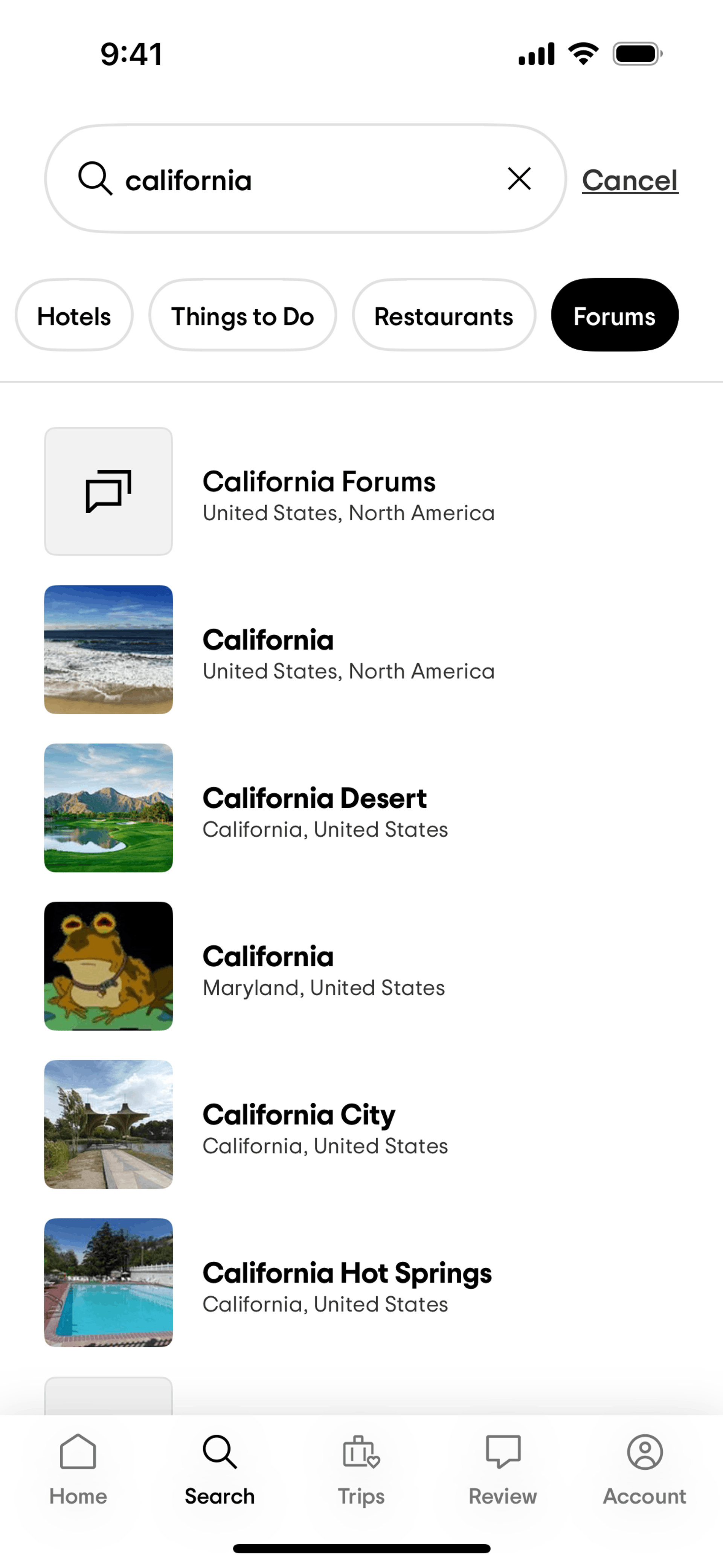 Tripadvisor iOS Travel & Transportation interface screenshot 16