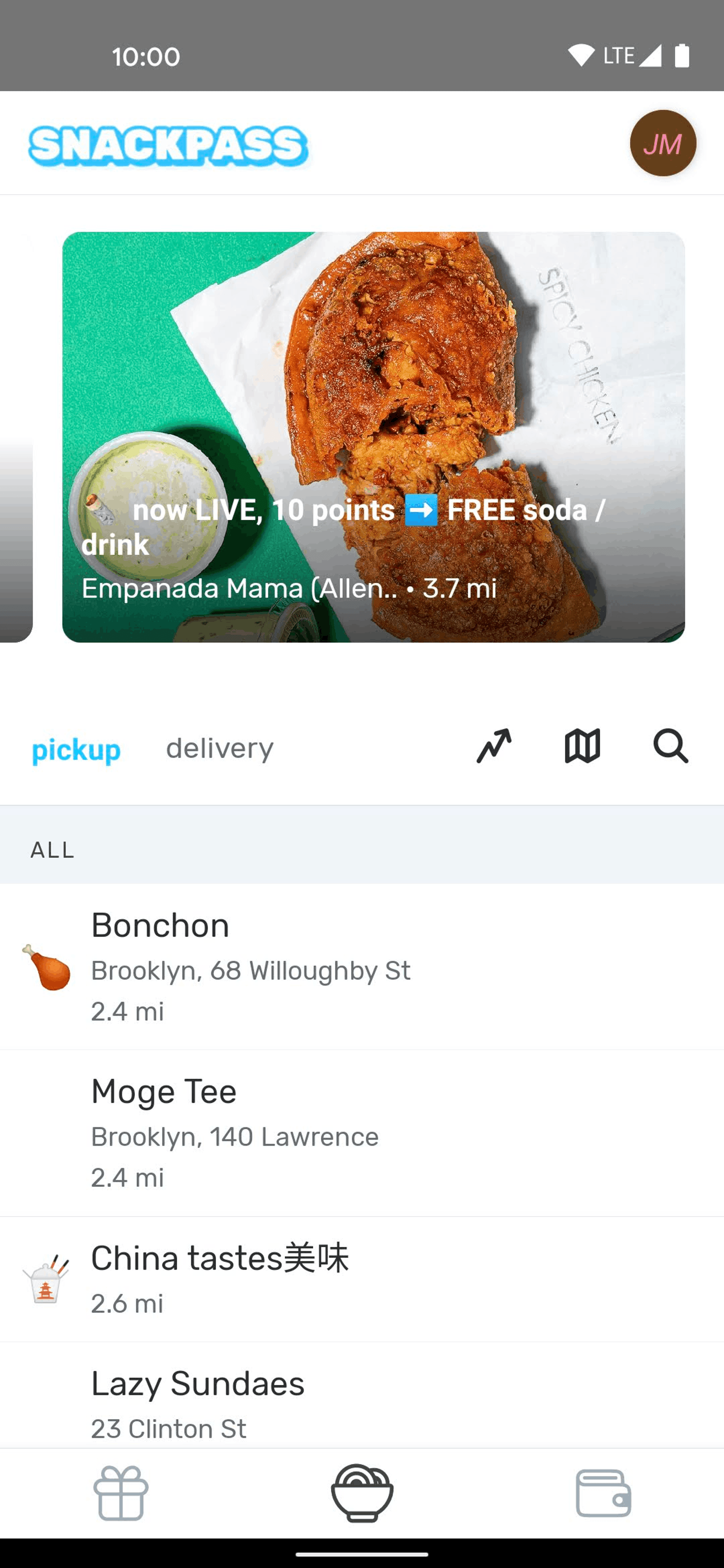 Snackpass Android Food & Drink interface screenshot 21