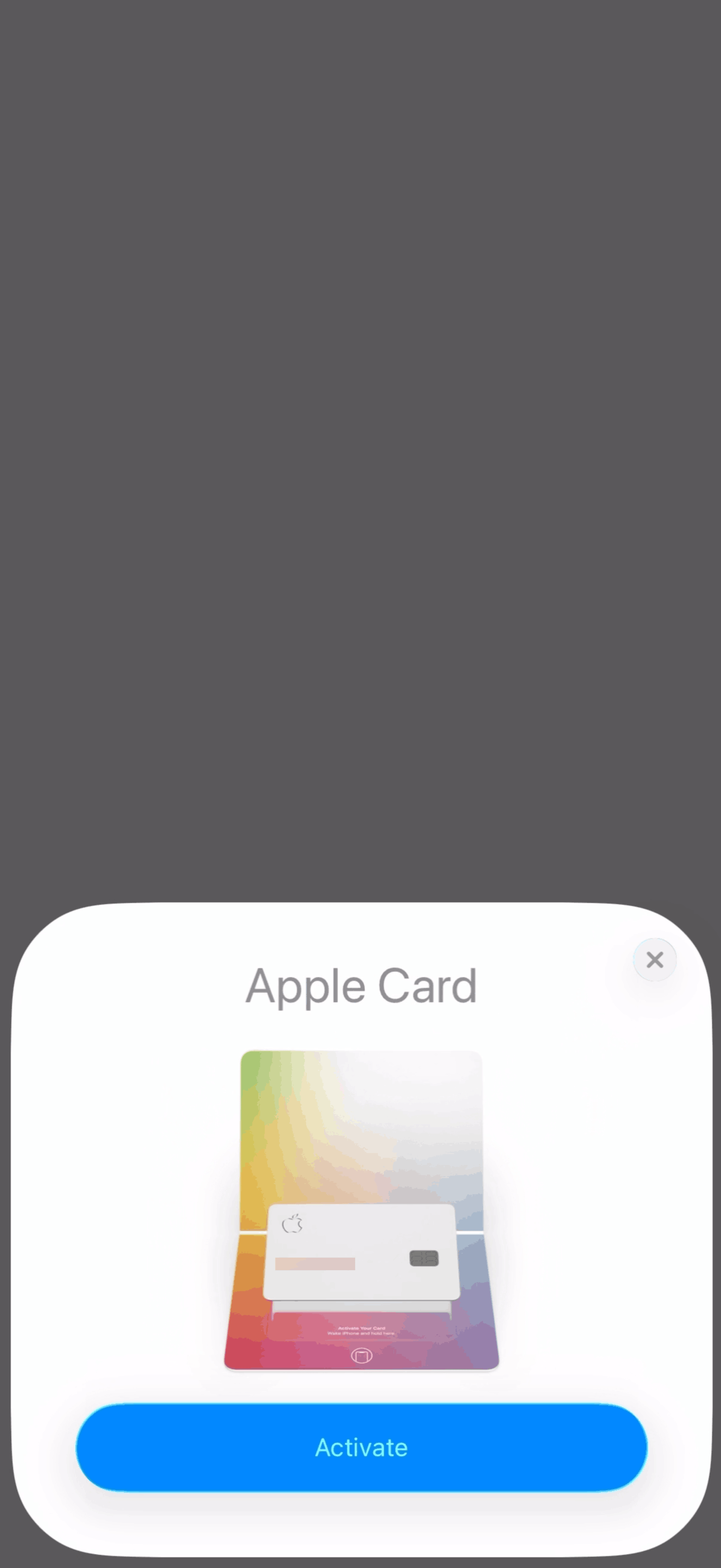 Apple Wallet iOS Finance interface screenshot 1