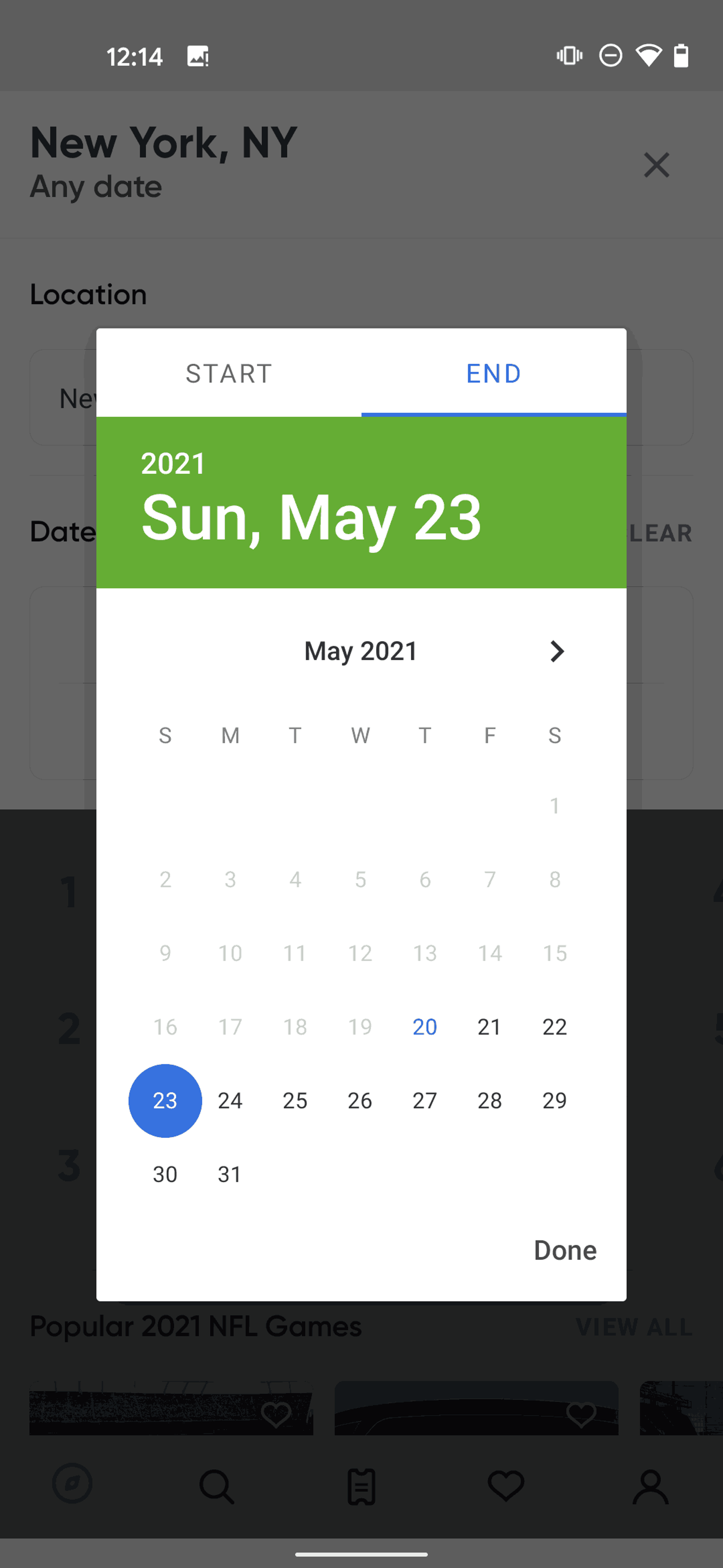 SeatGeek Android Entertainment interface screenshot 19