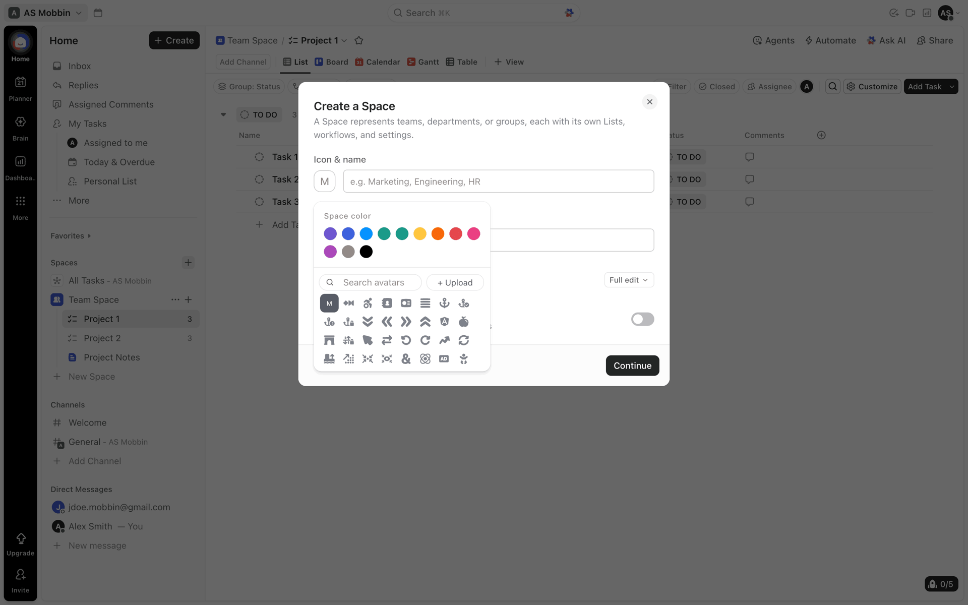 ClickUp Web Business interface screenshot 23