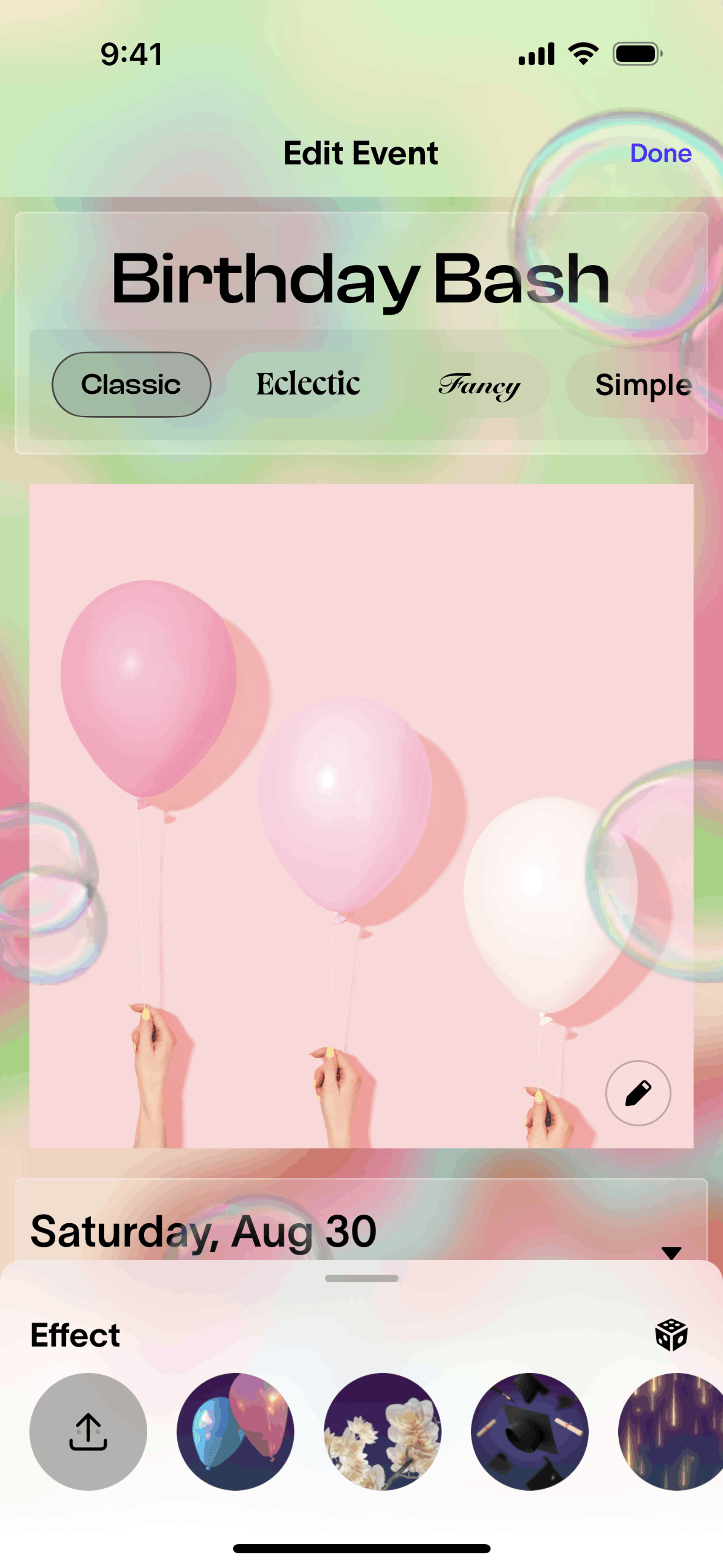 Partiful iOS Lifestyle interface screenshot 23