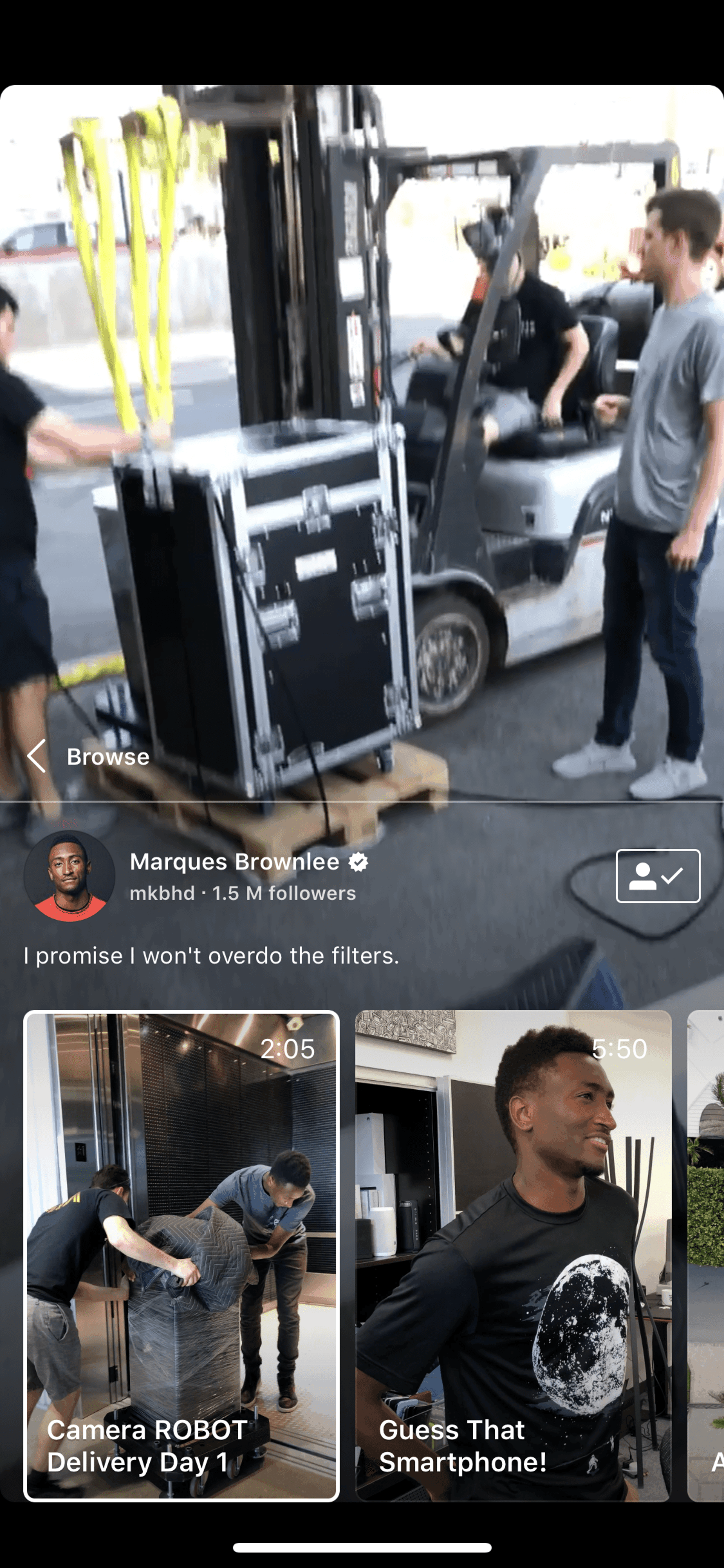 IGTV iOS Photo & Video interface screenshot 12