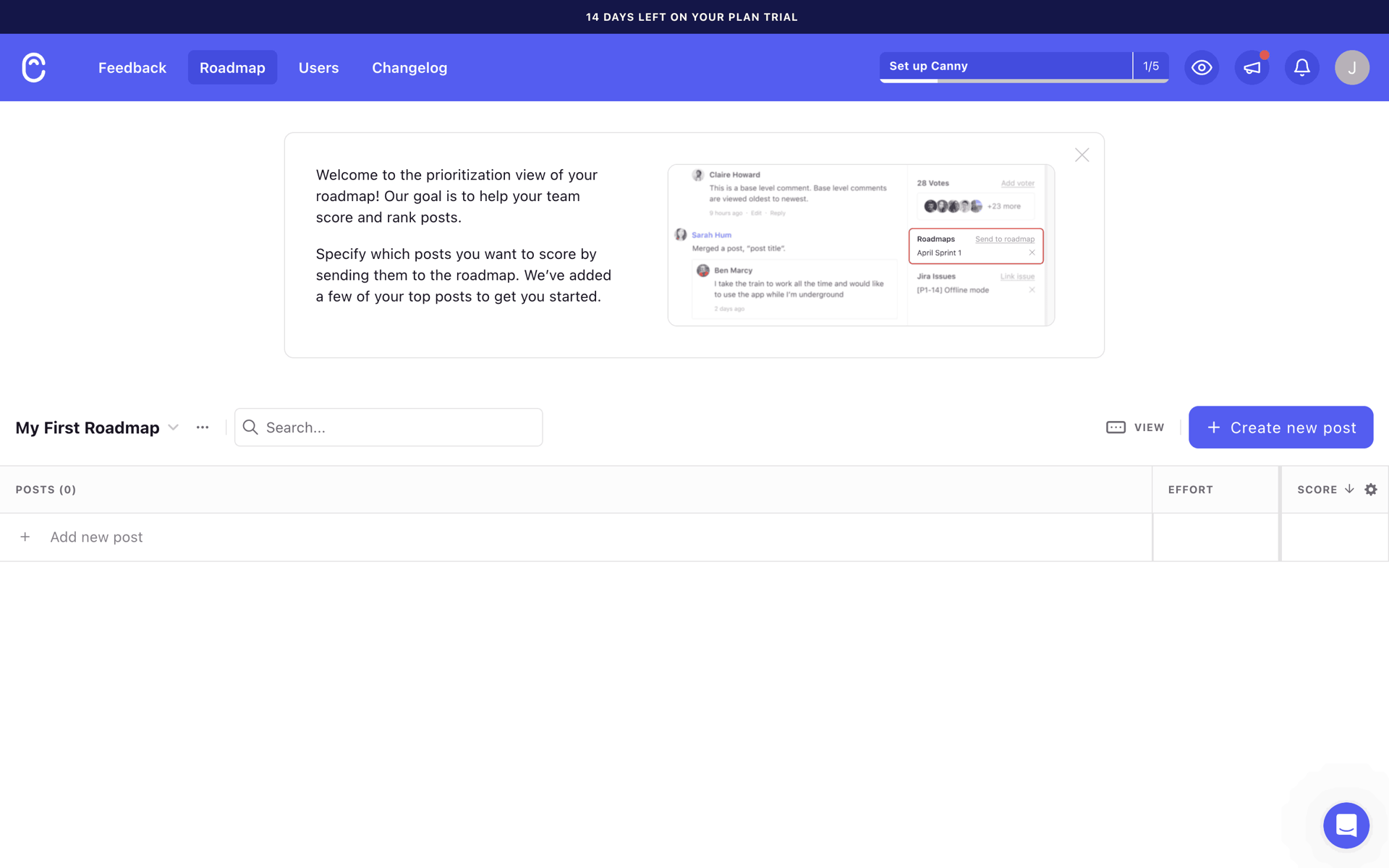 Canny Web Business interface screenshot 22