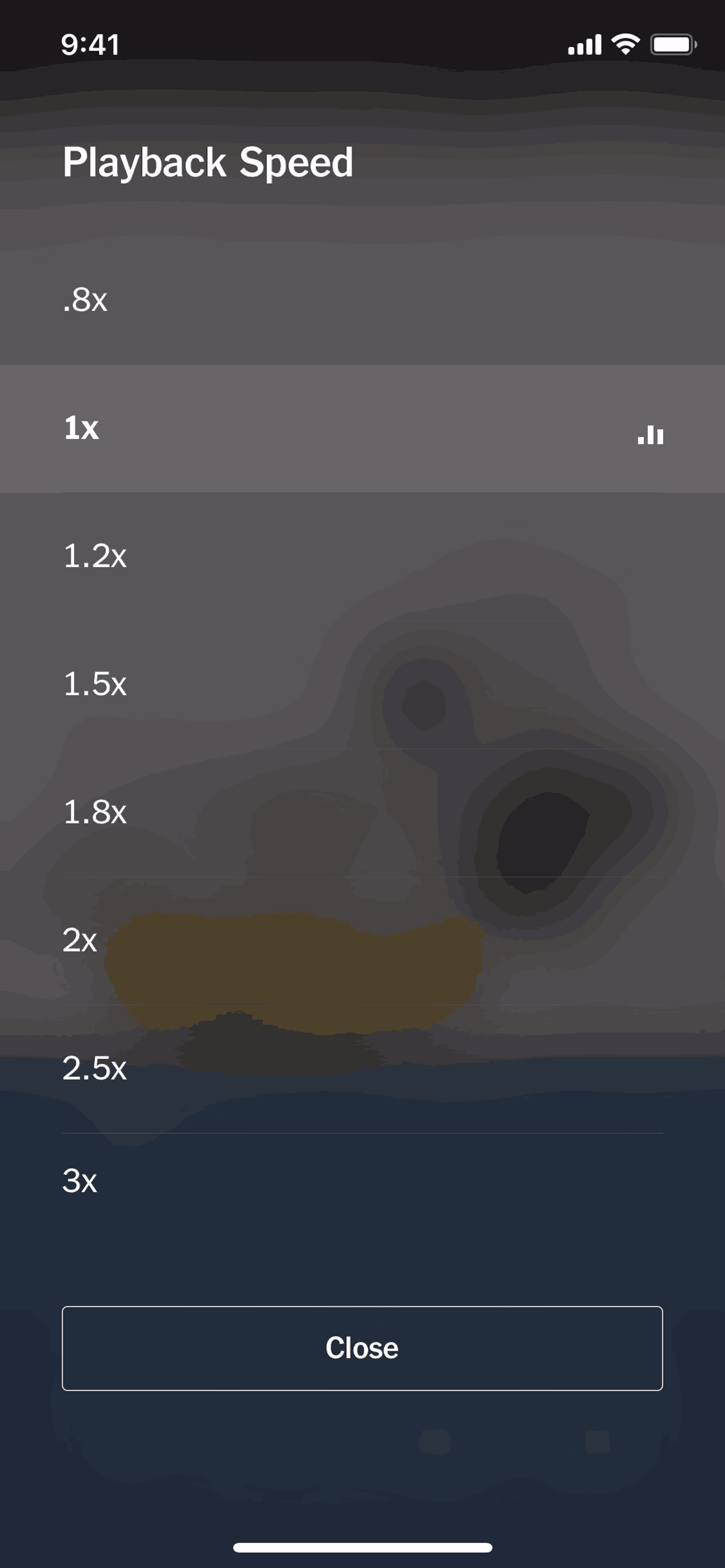 NYT Audio iOS Music & Audio interface screenshot 6