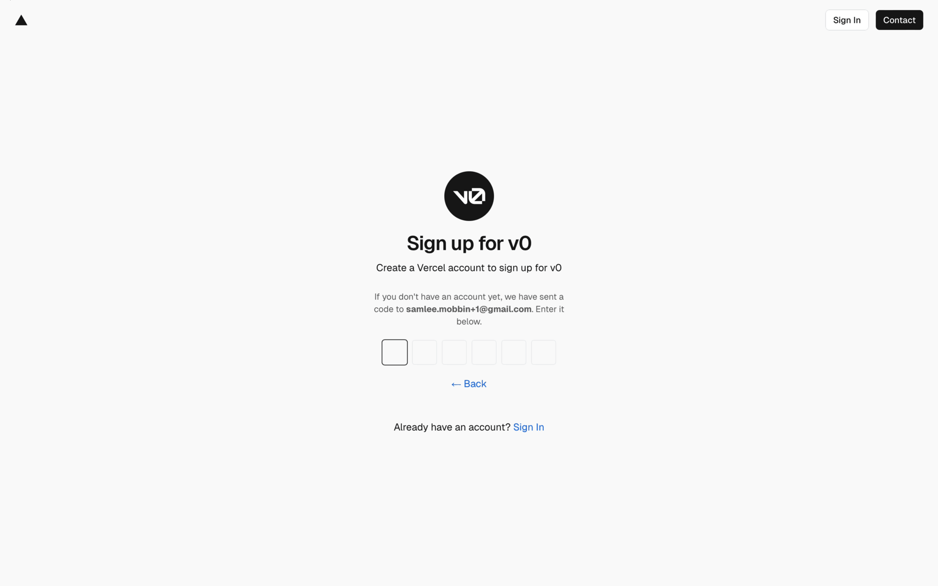 v0 Web AI interface screenshot 4