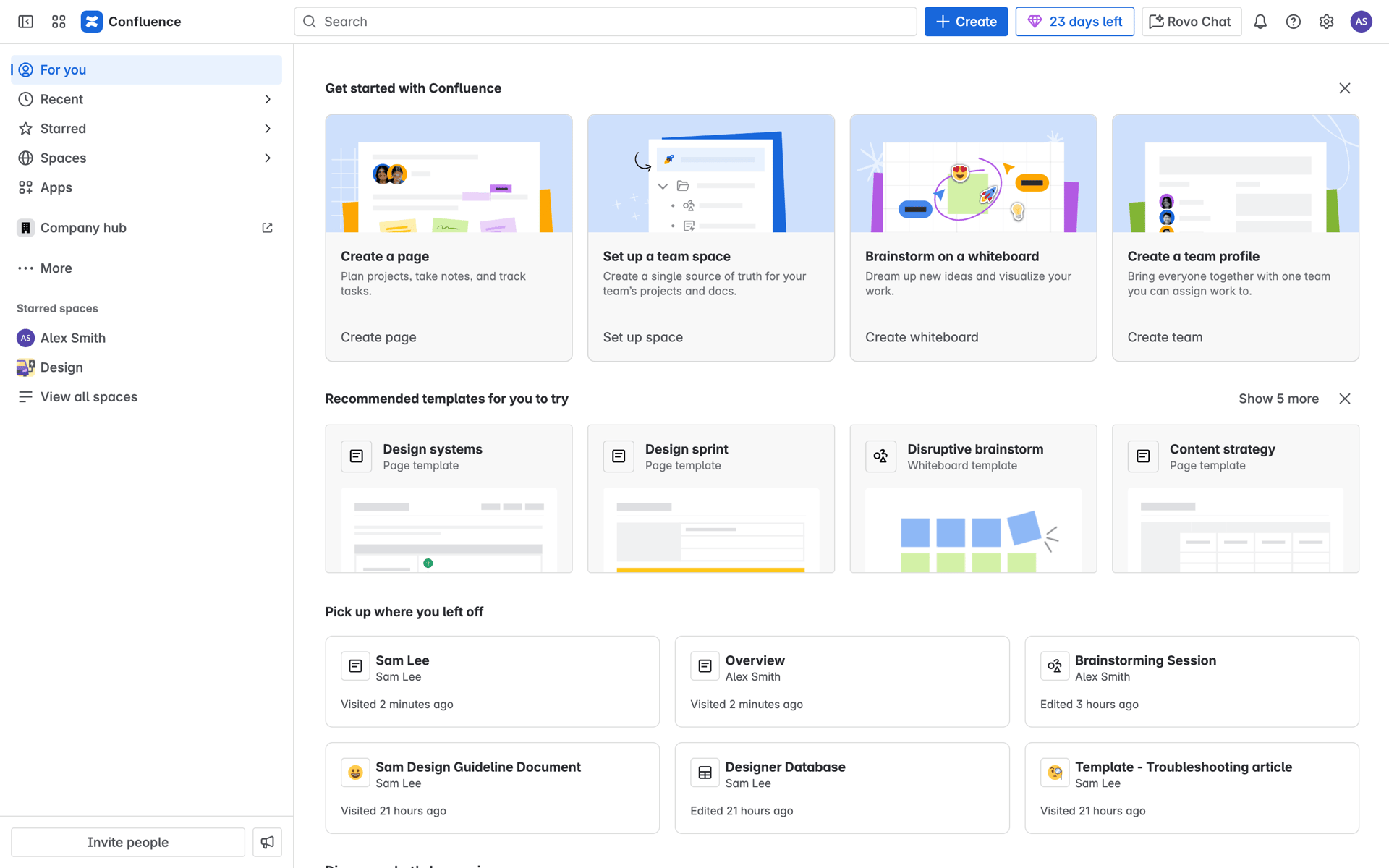 Confluence Web Collaboration interface screenshot 3