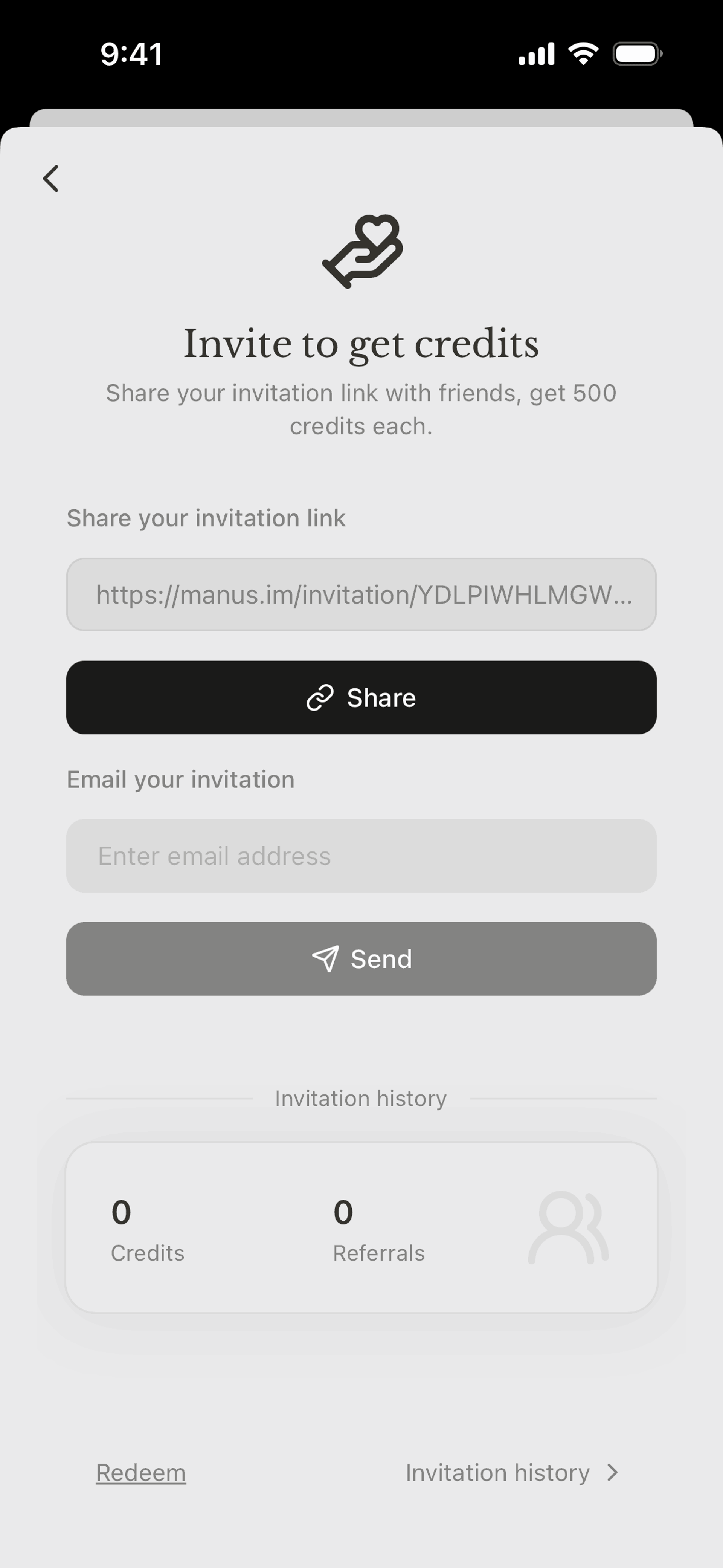 Manus iOS AI interface screenshot 21