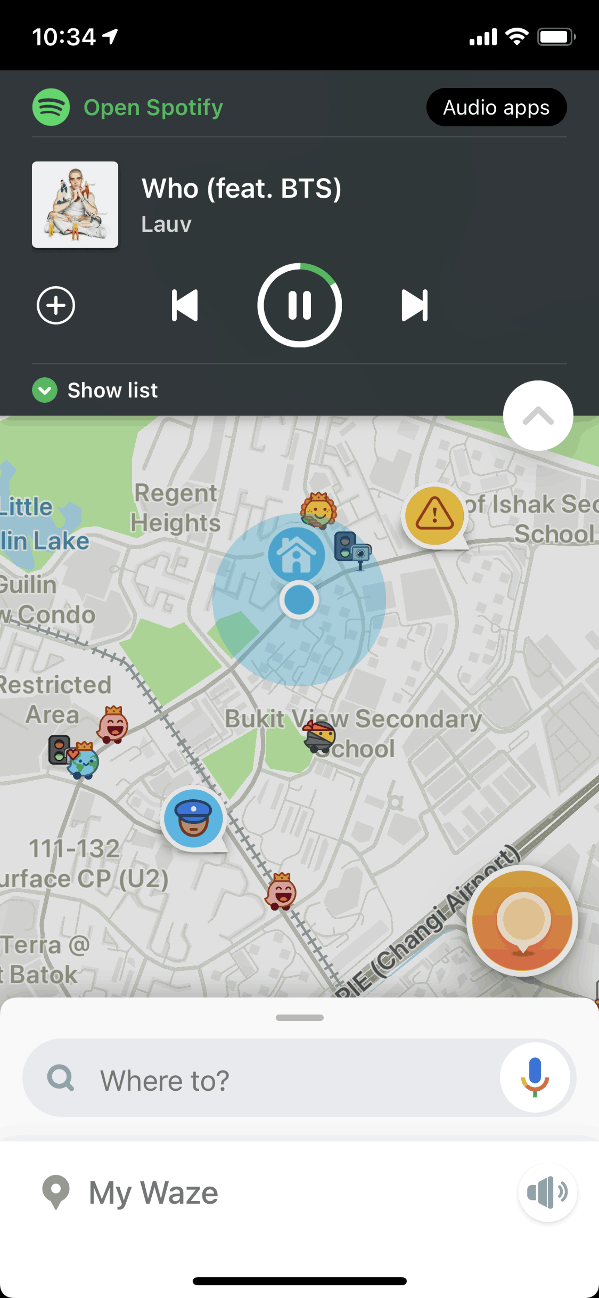 Waze iOS Maps & Navigation interface screenshot 24