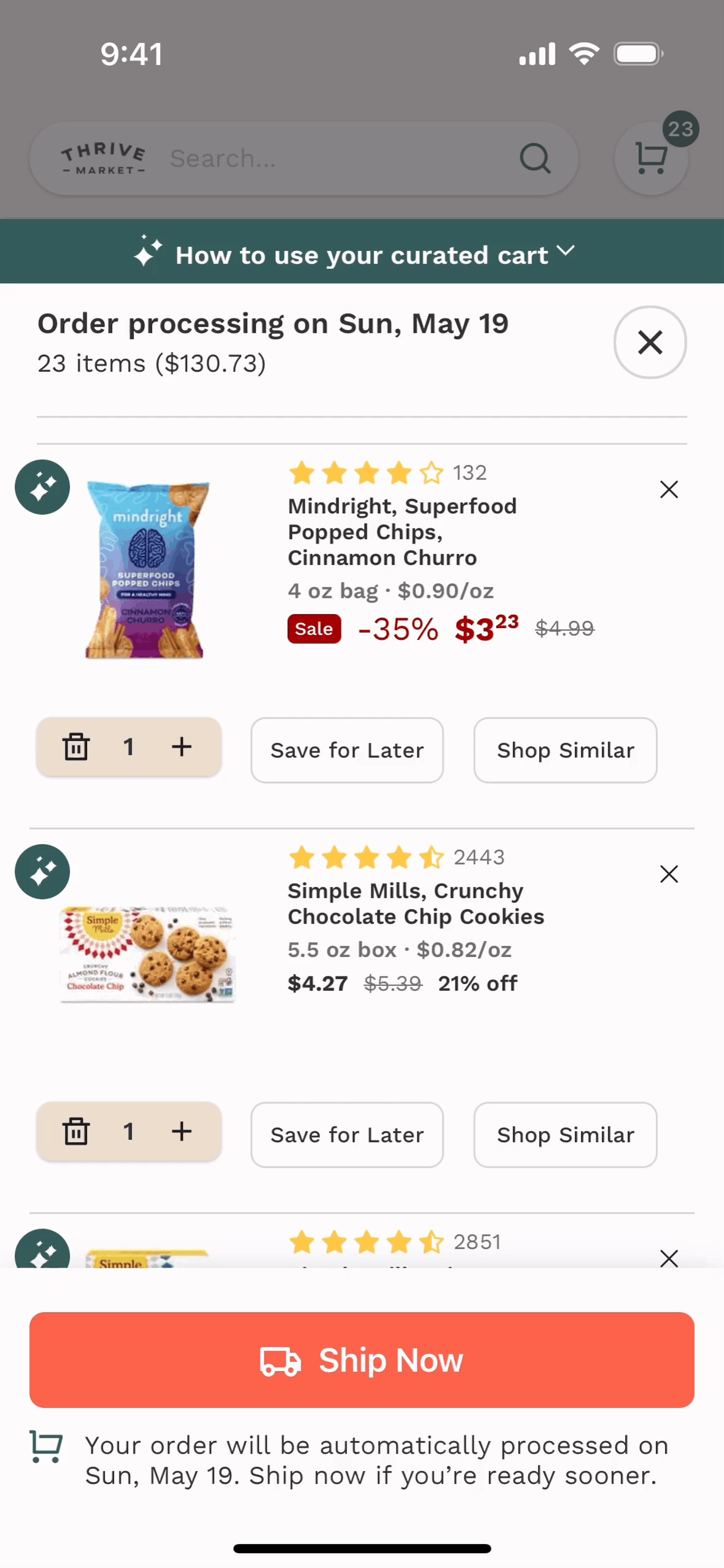 Thrive Market iOS Shopping interface screenshot 6