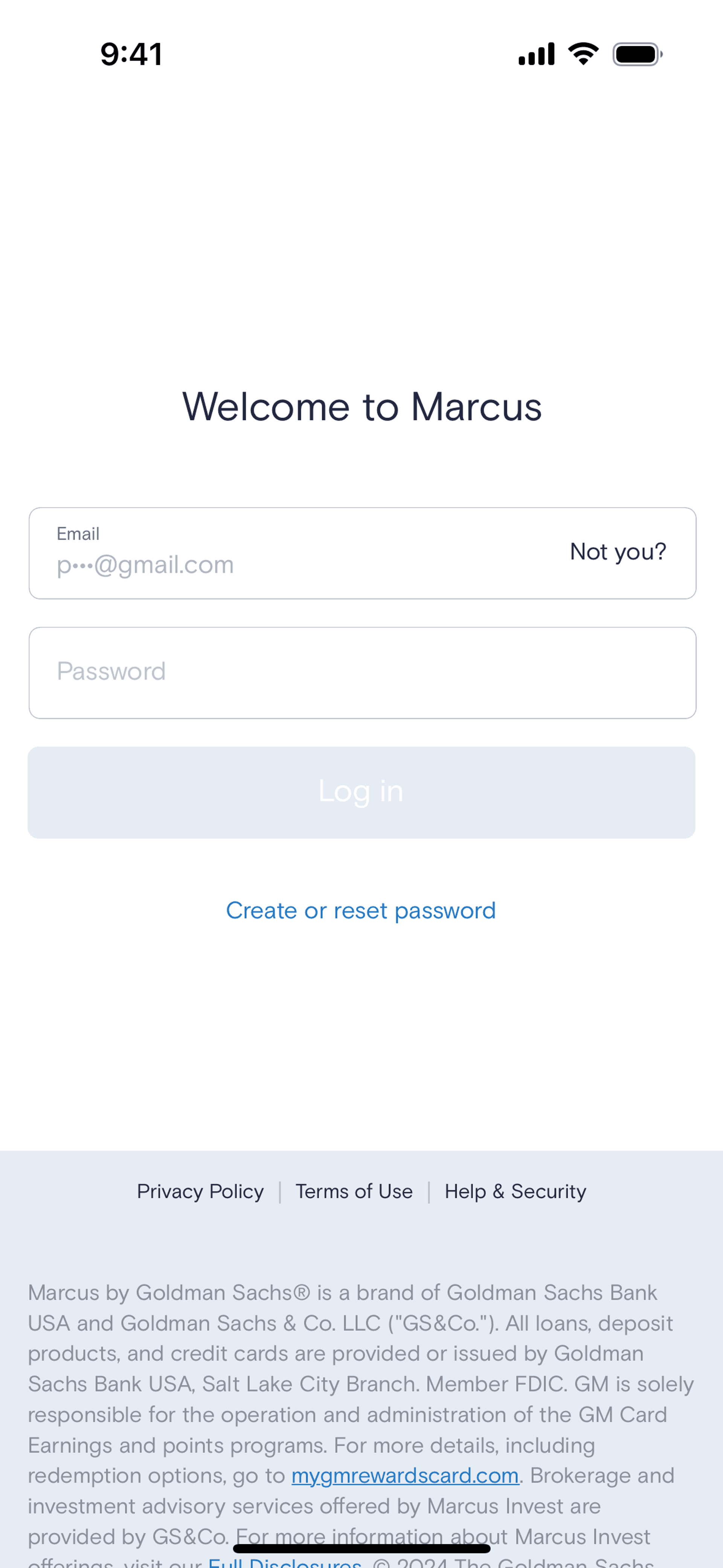 Marcus by Goldman Sachs iOS Finance interface screenshot 21