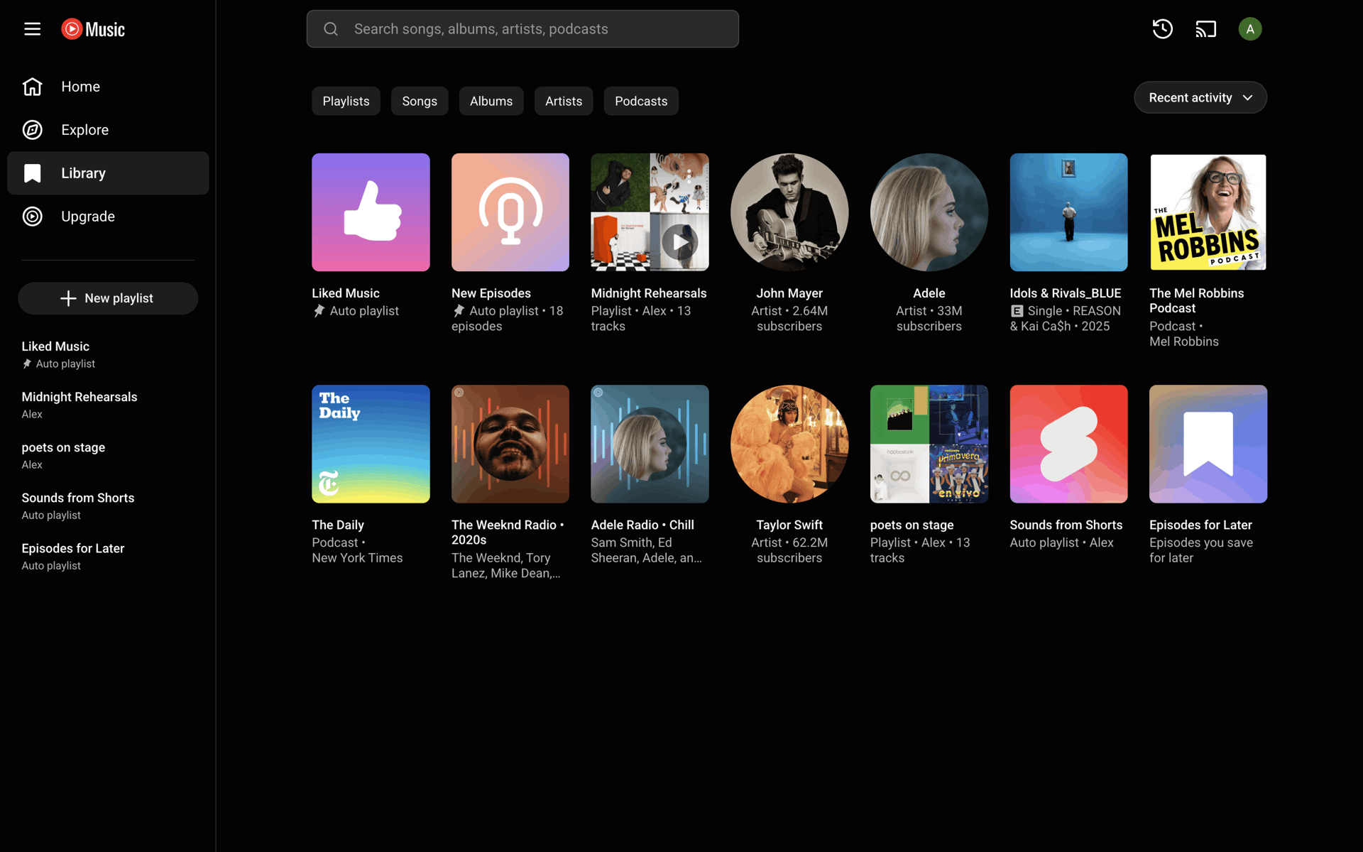 YouTube Music Web Music & Audio interface screenshot 18