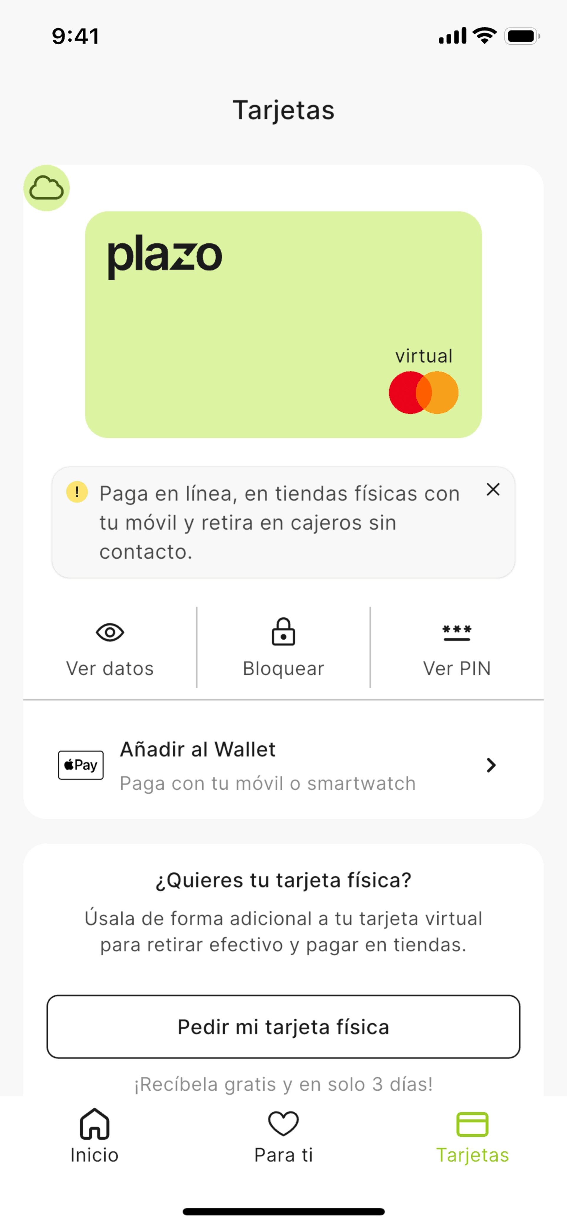 Plazo iOS Finance interface screenshot 23