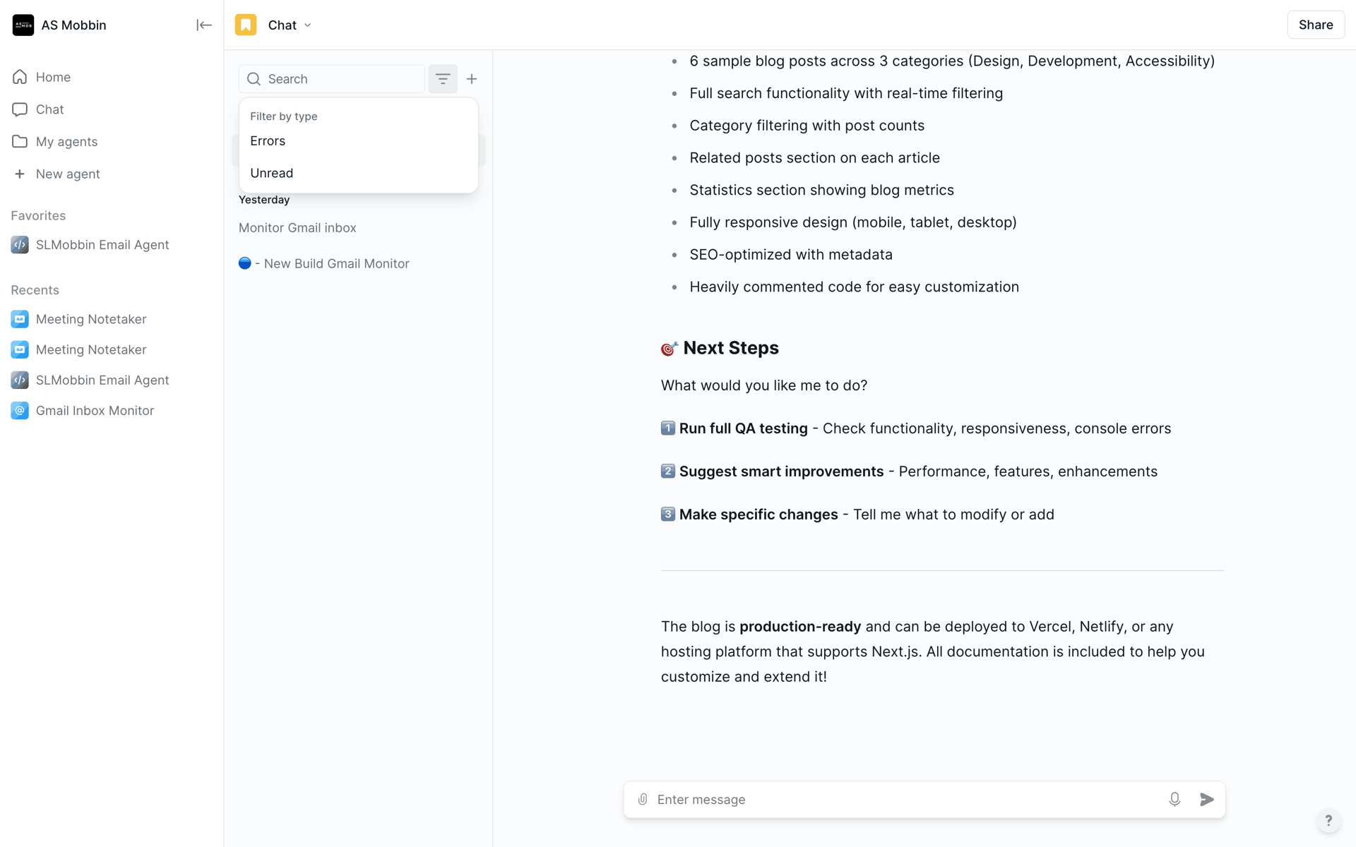 Lindy Web AI interface screenshot 14