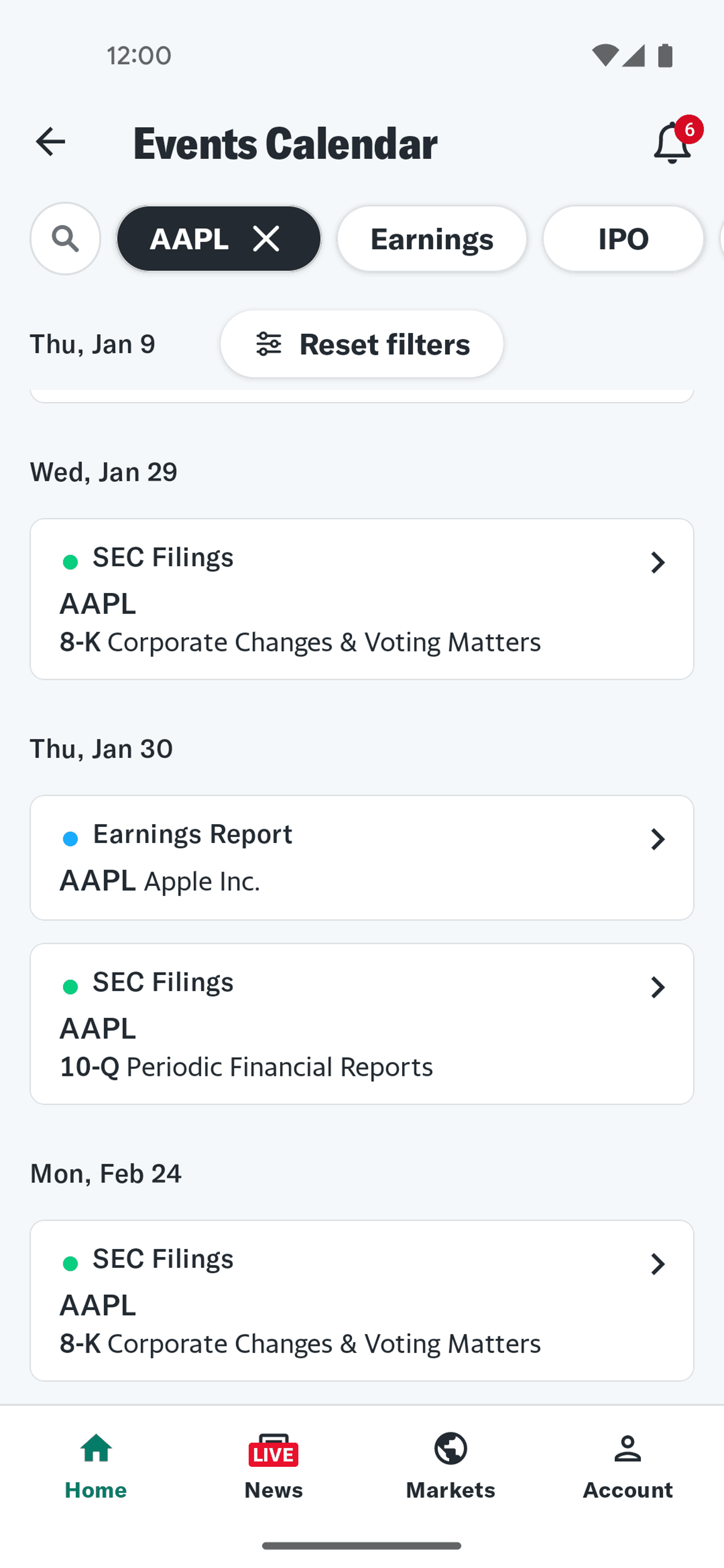 Yahoo Finance Android Finance interface screenshot 13