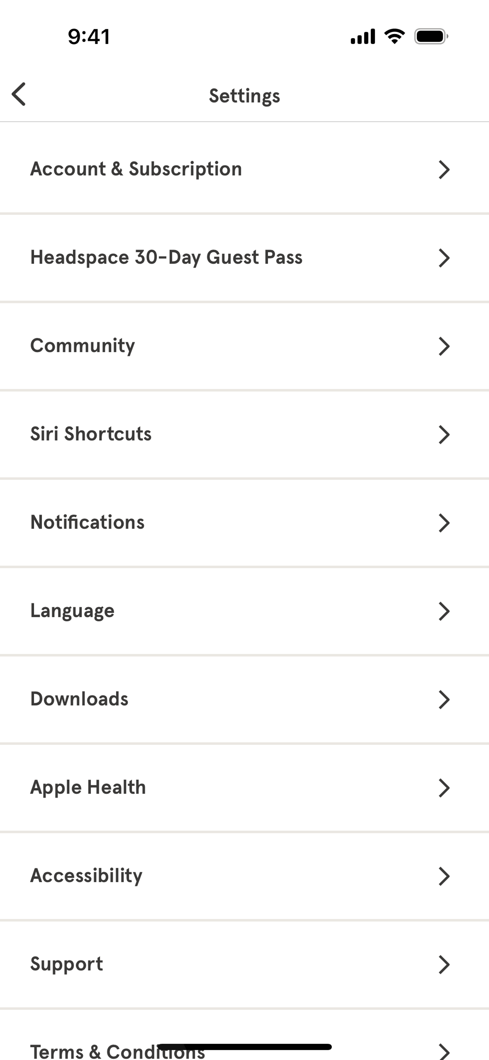 Headspace iOS Health & Fitness interface screenshot 14