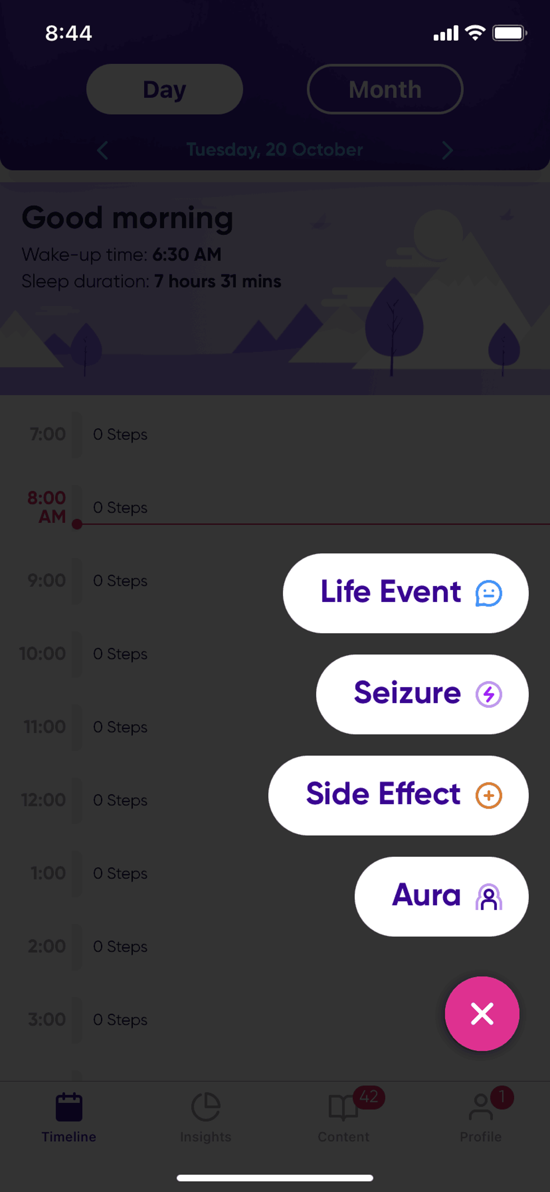 Epsy iOS Health & Fitness interface screenshot 24