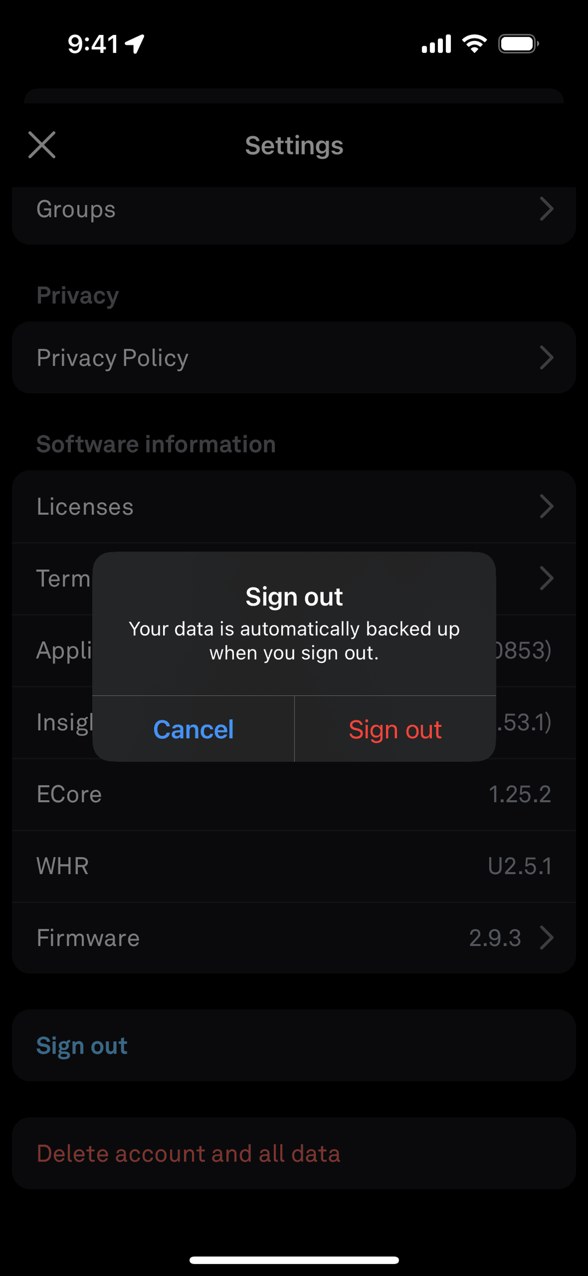 Oura iOS Health & Fitness interface screenshot 19