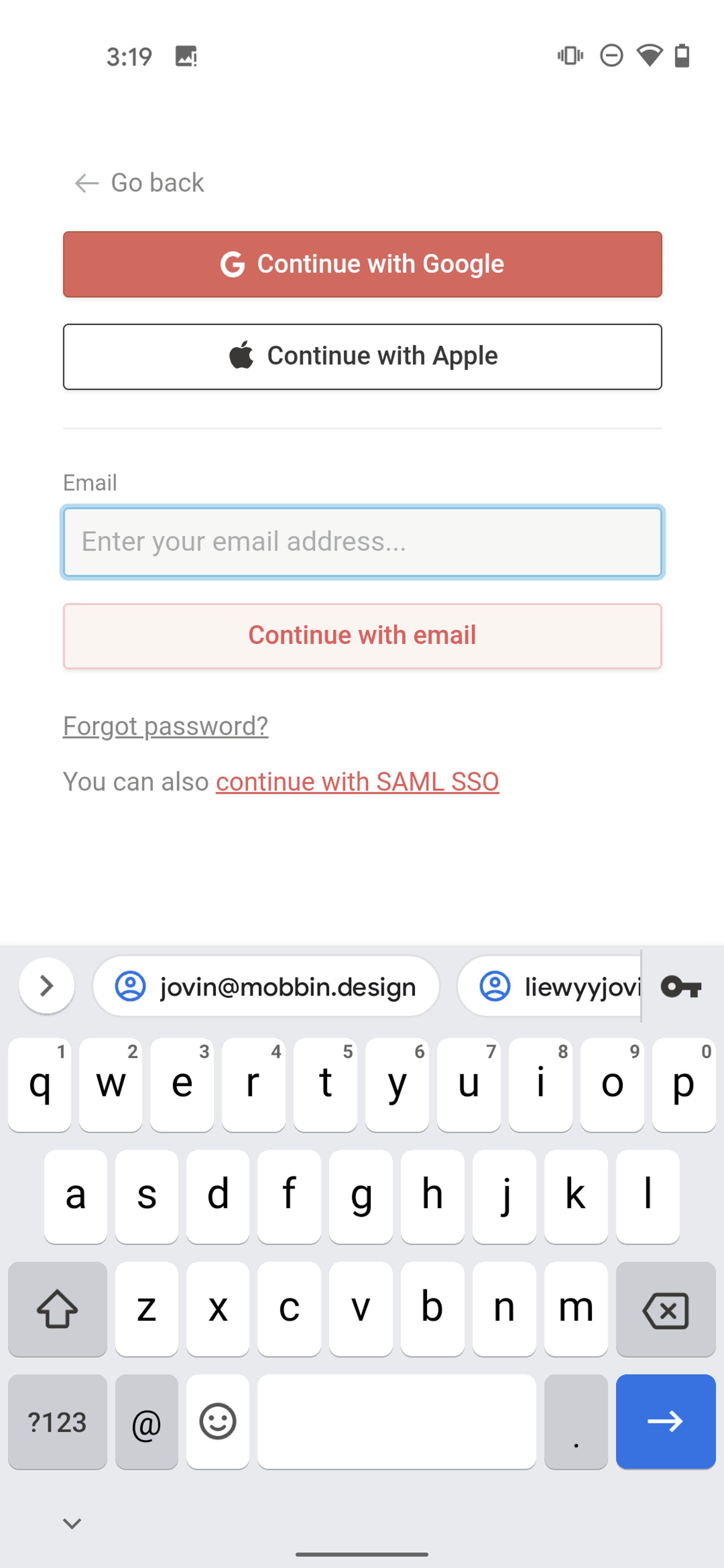 Notion Android Collaboration interface screenshot 3