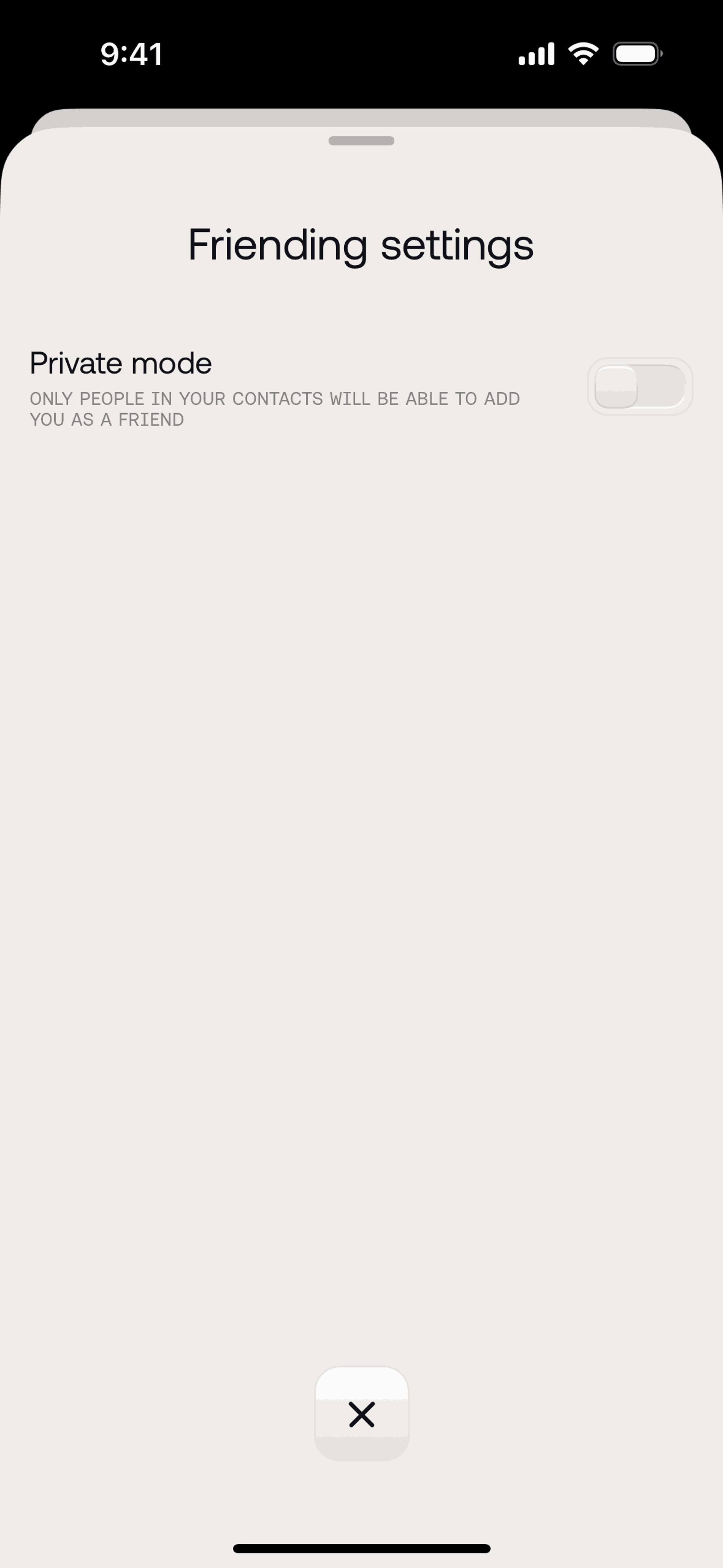 ID iOS Social Networking interface screenshot 15