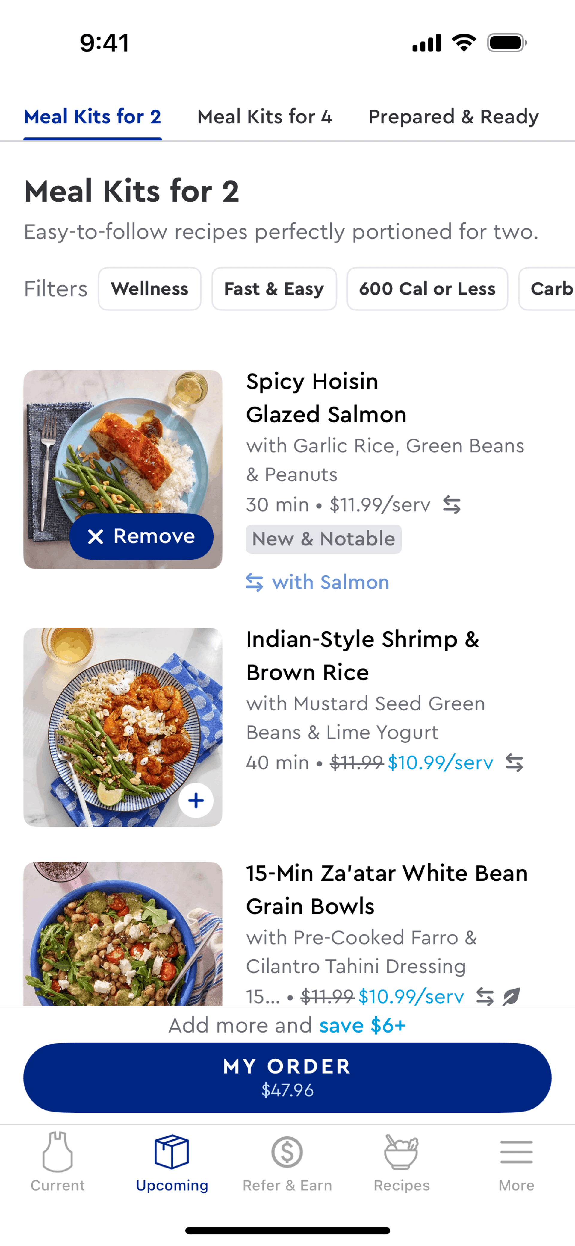 Blue Apron iOS Shopping interface screenshot 20