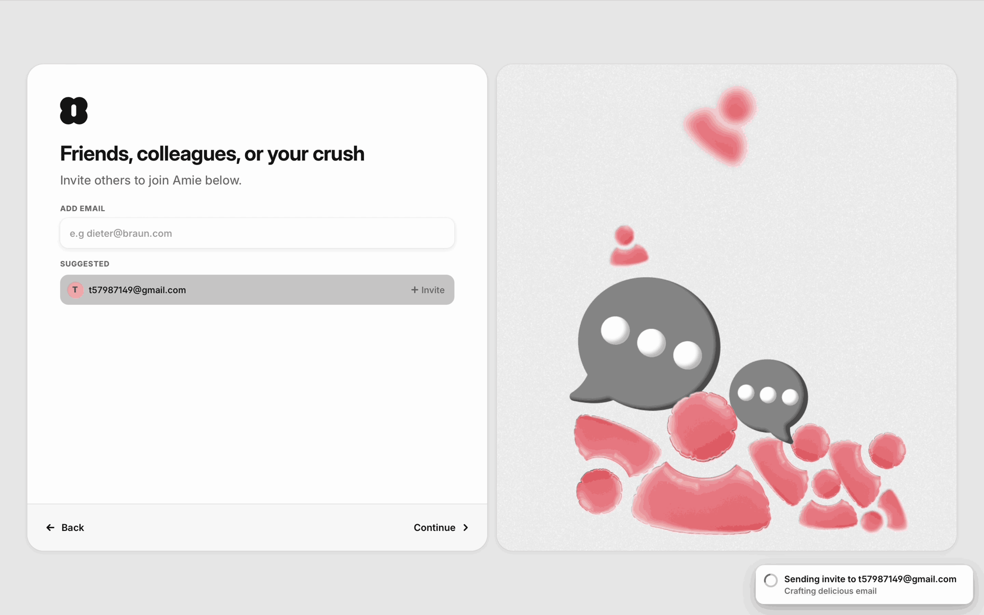 Amie Web AI interface screenshot 20