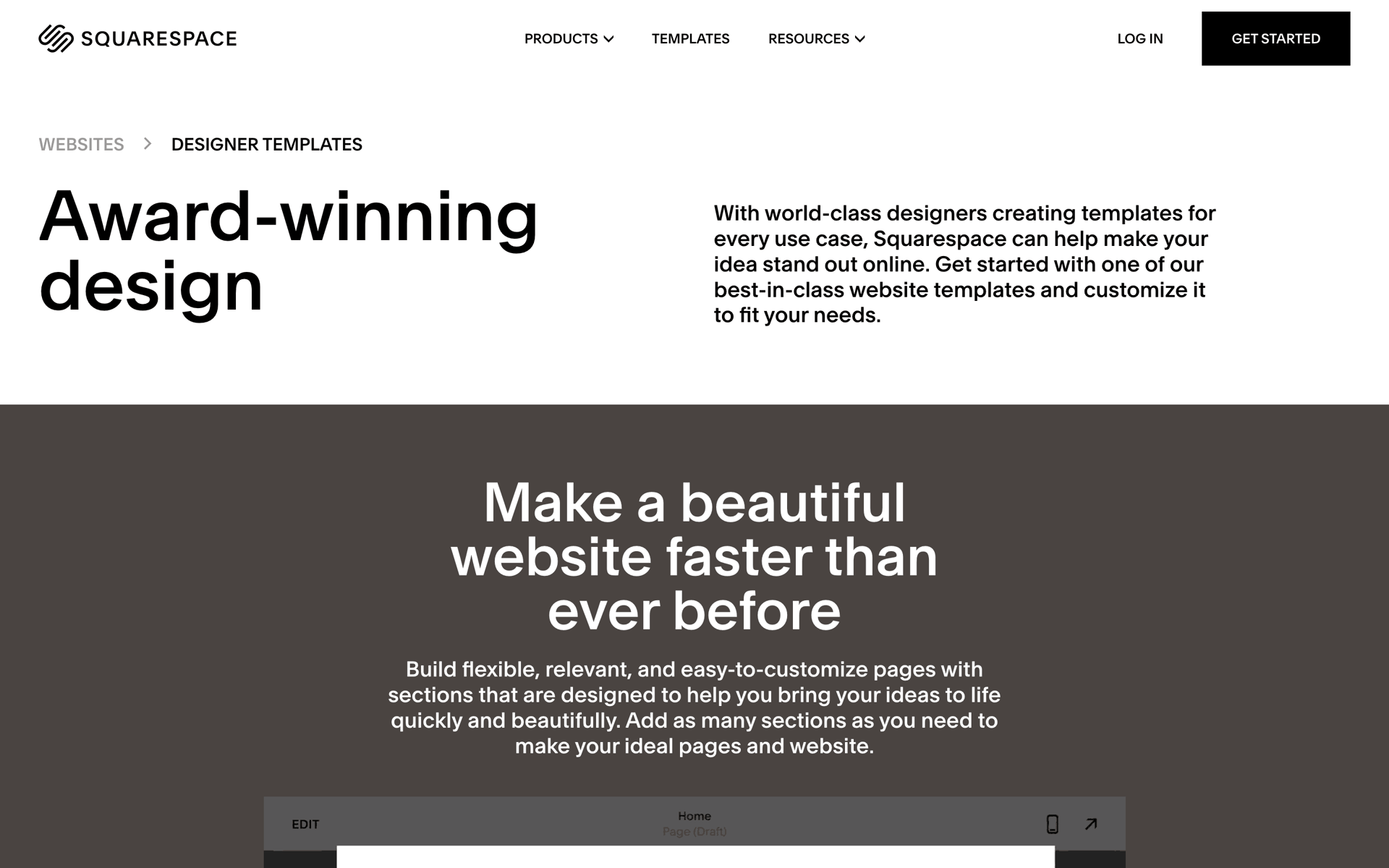 Squarespace Web Business interface screenshot 16