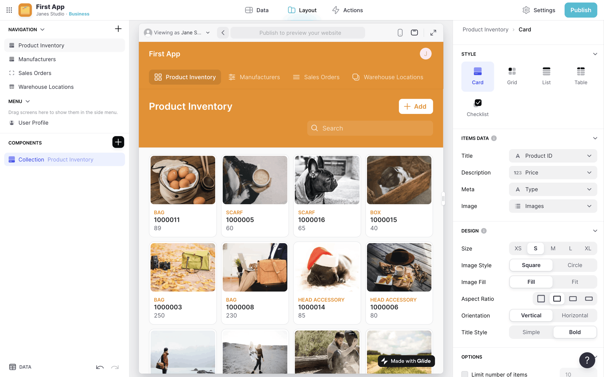 Glide Web Developer Tools interface screenshot 15