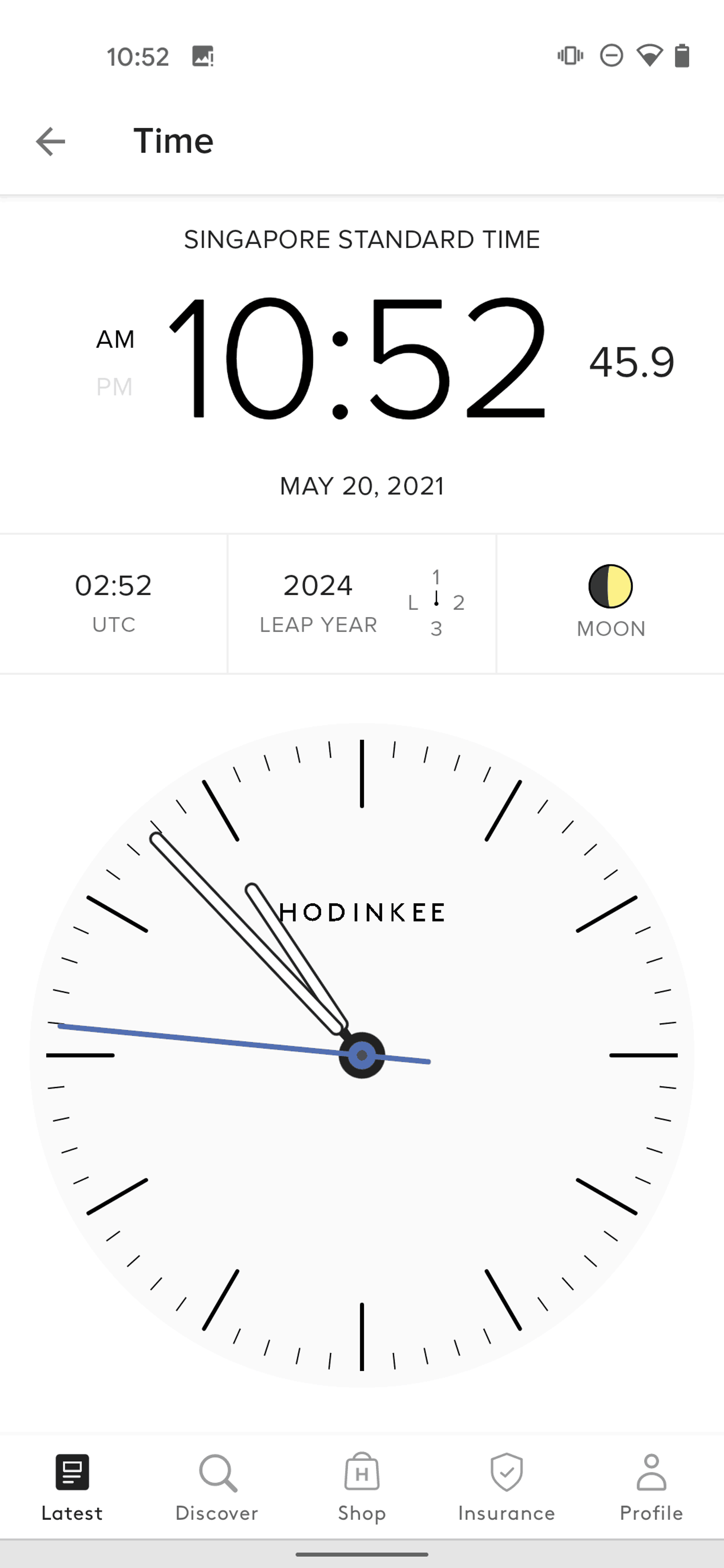 HODINKEE Android Lifestyle interface screenshot 22