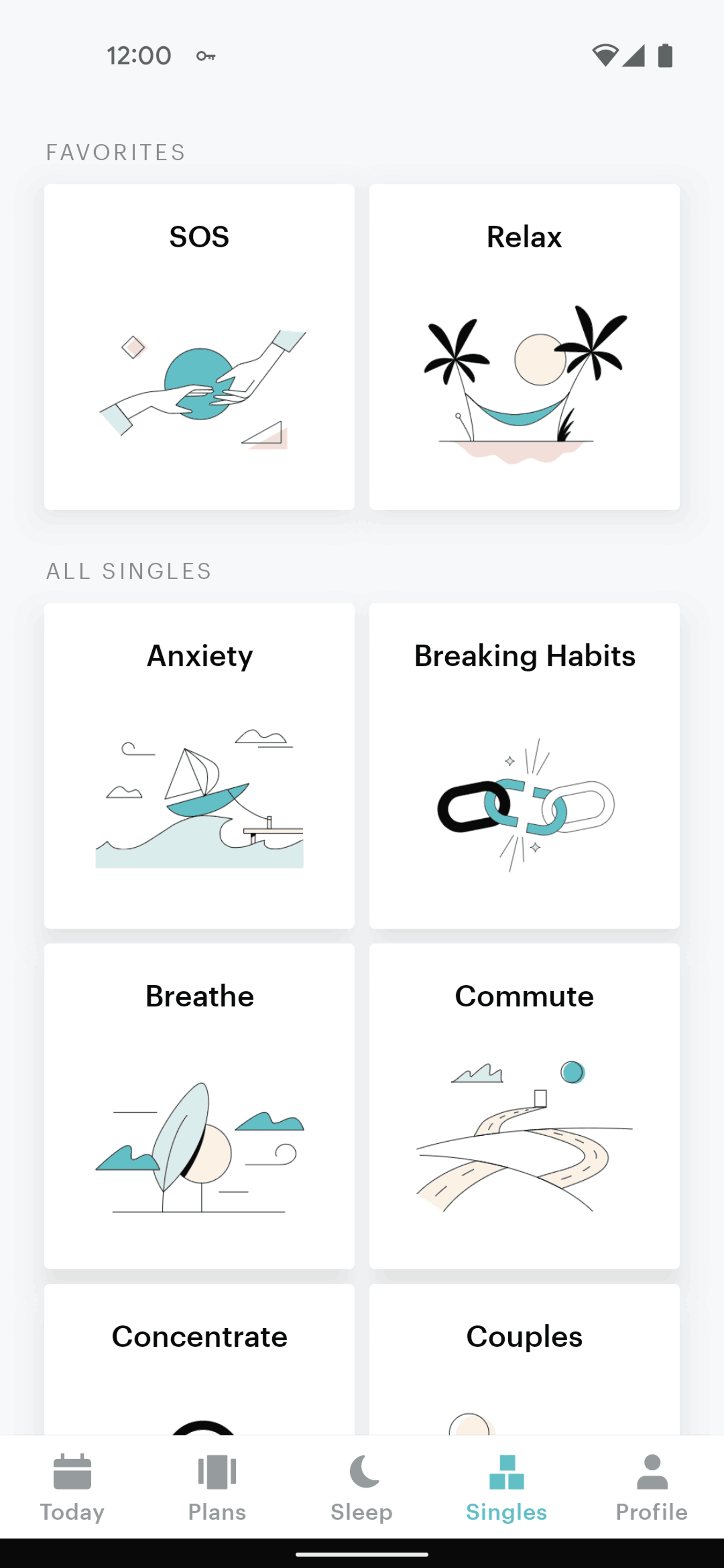 Balance Android Health & Fitness interface screenshot 2