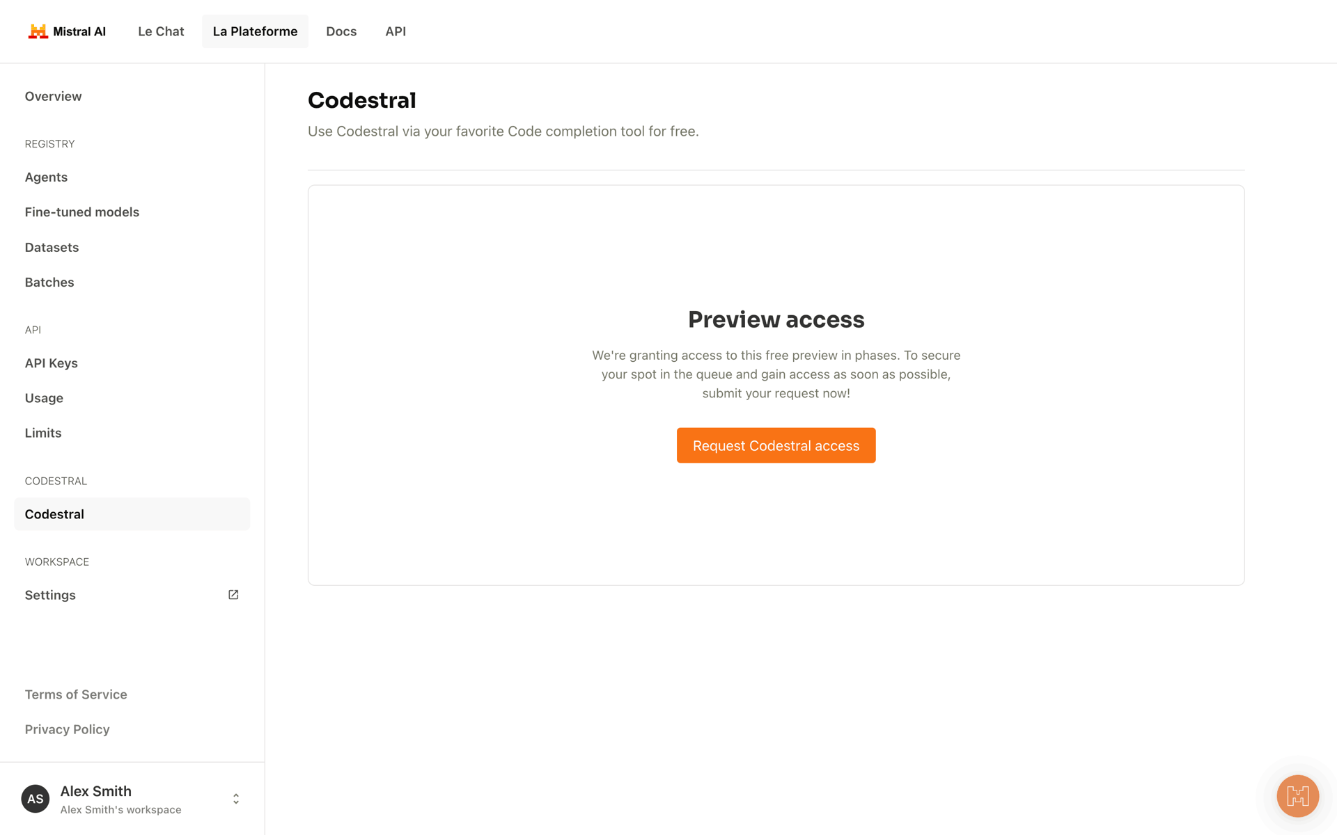 Mistral AI Web AI interface screenshot 10