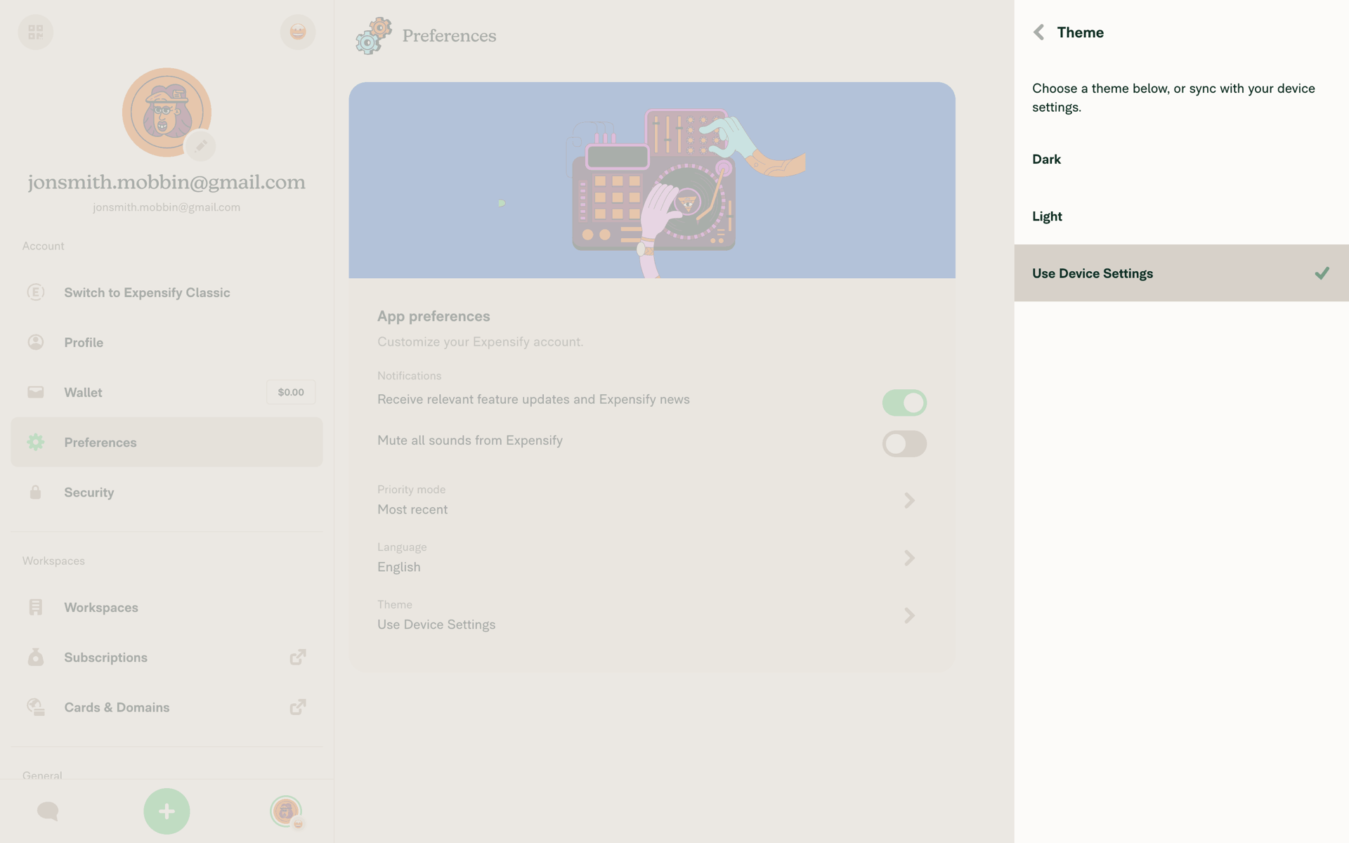 Expensify Web Finance interface screenshot 9