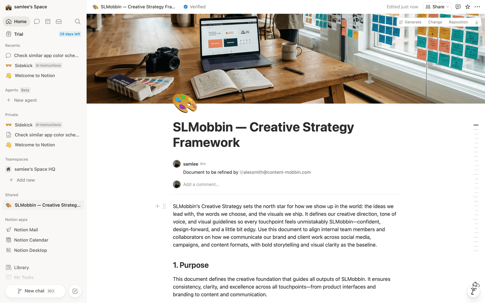 Notion Web Collaboration interface screenshot 12