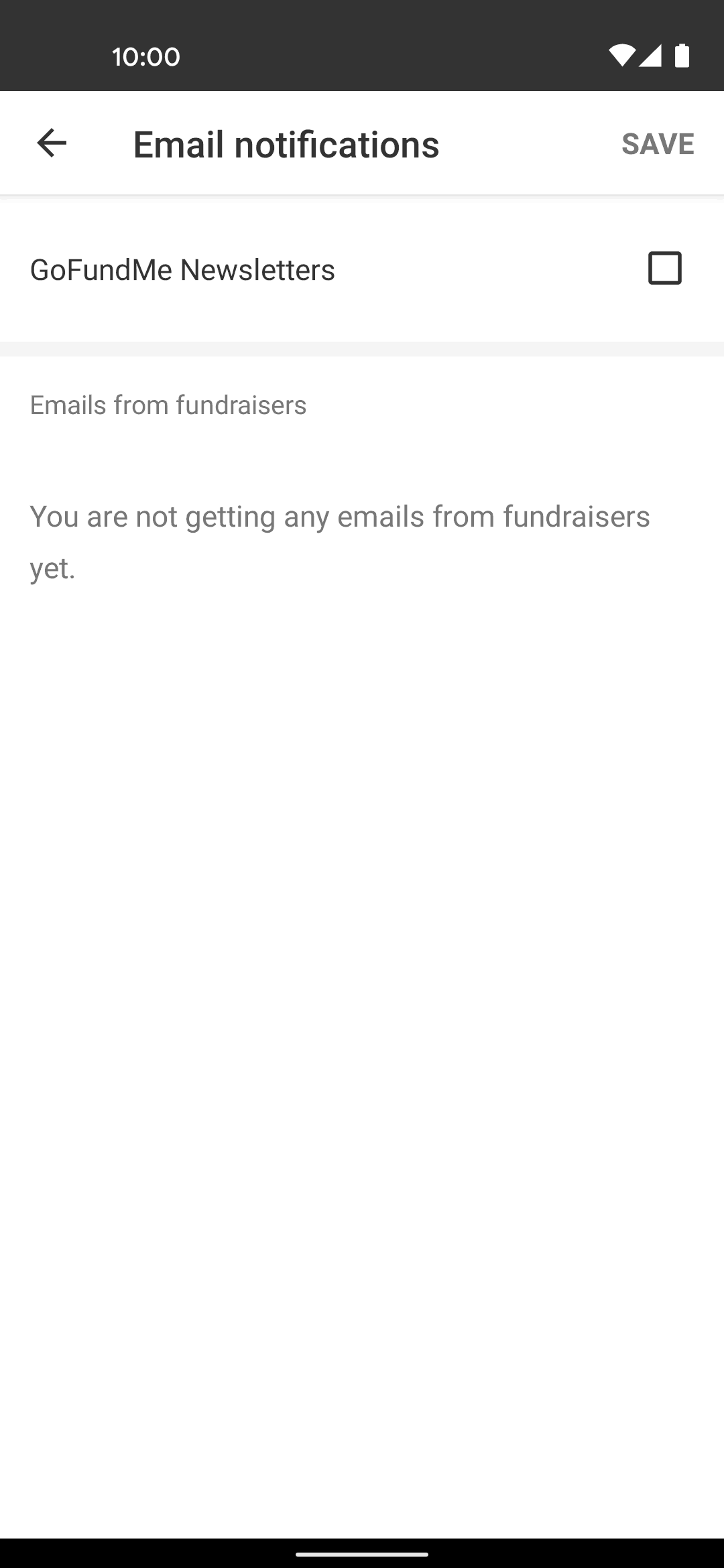 GoFundMe Android Social Networking interface screenshot 7