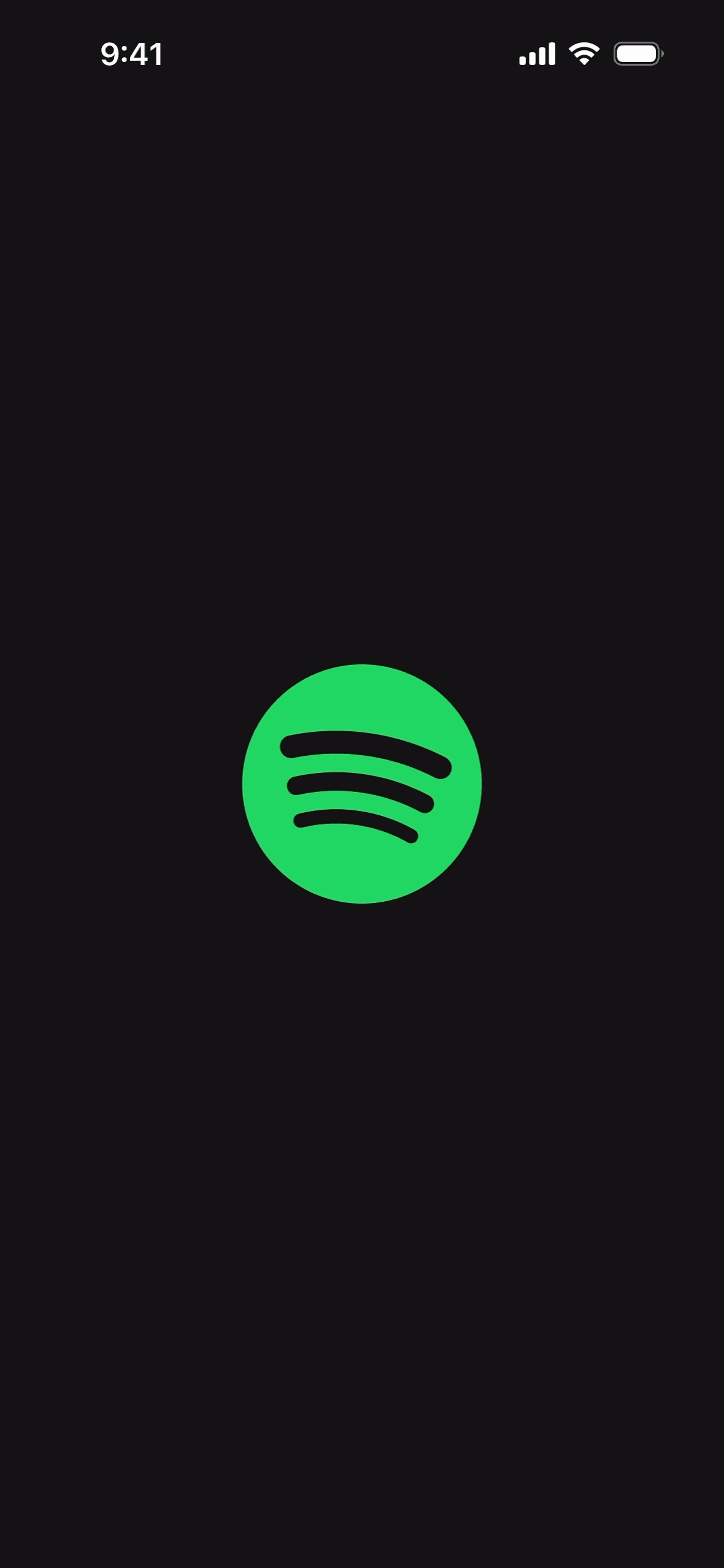 Spotify iOS Music & Audio interface screenshot 1