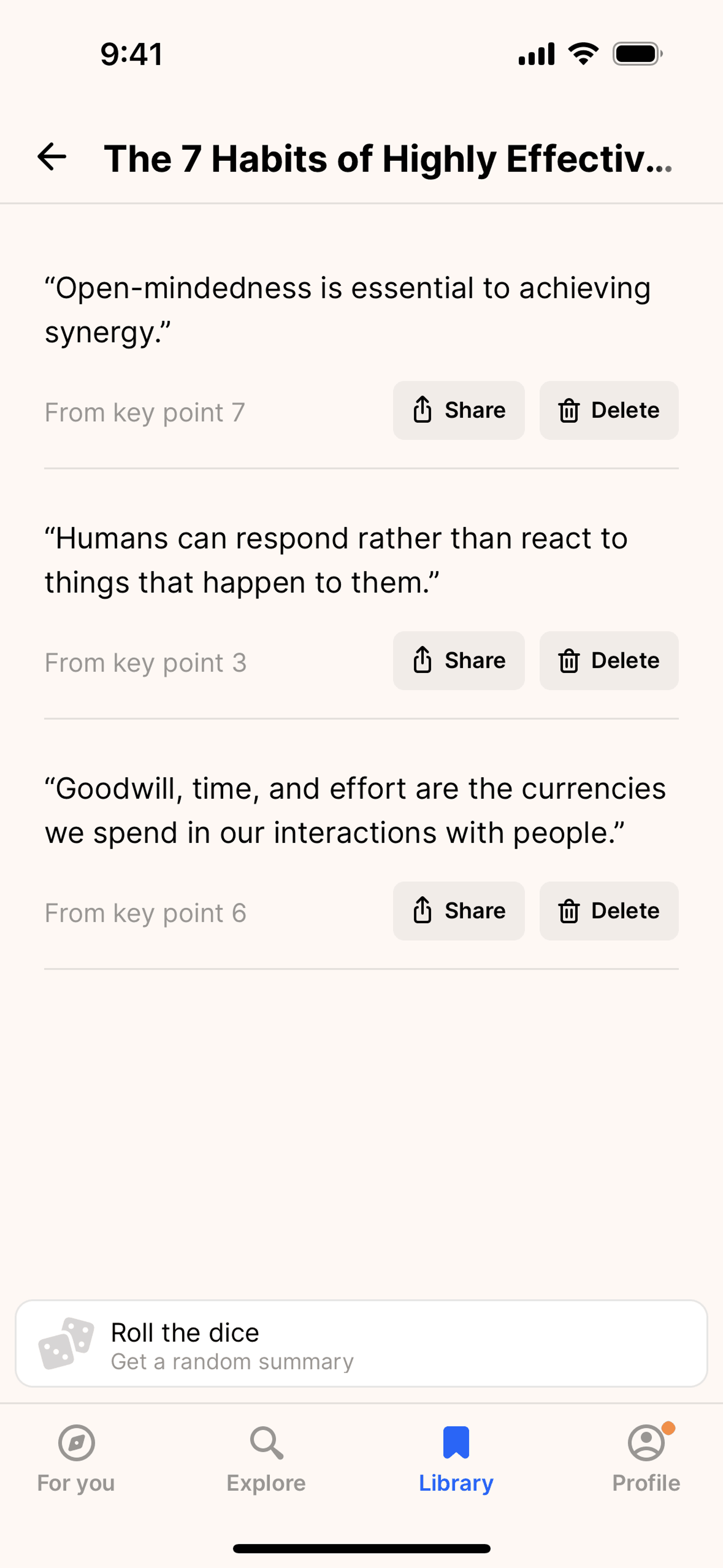 Headway iOS Education interface screenshot 21